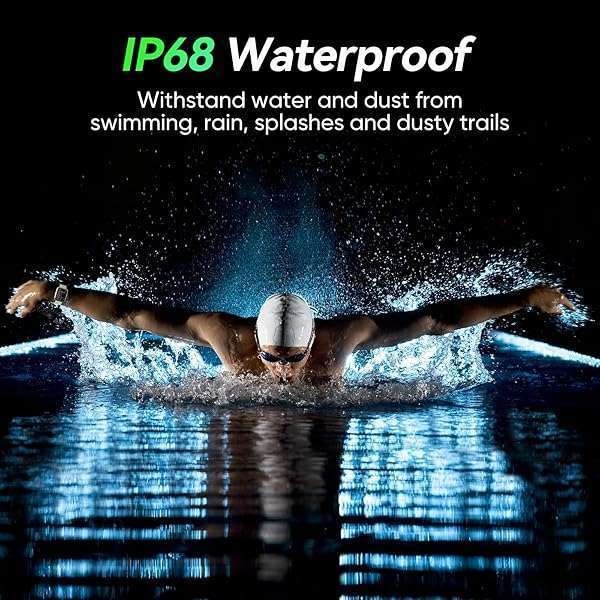 Fitpolo Fitpolo Smart Watch: 1.8'' Alexa Fitness Tracker, Bluetooth Calls, IP68 Waterproof, Heart Rate & Sleep Monitor for Android/iPhone - View 10 of 10