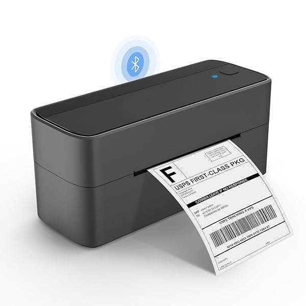Phomemo 4x6 Bluetooth Thermal Label Printer - Wireless, Compatible with iOS, Android, Windows & Mac for Small Business Shipping