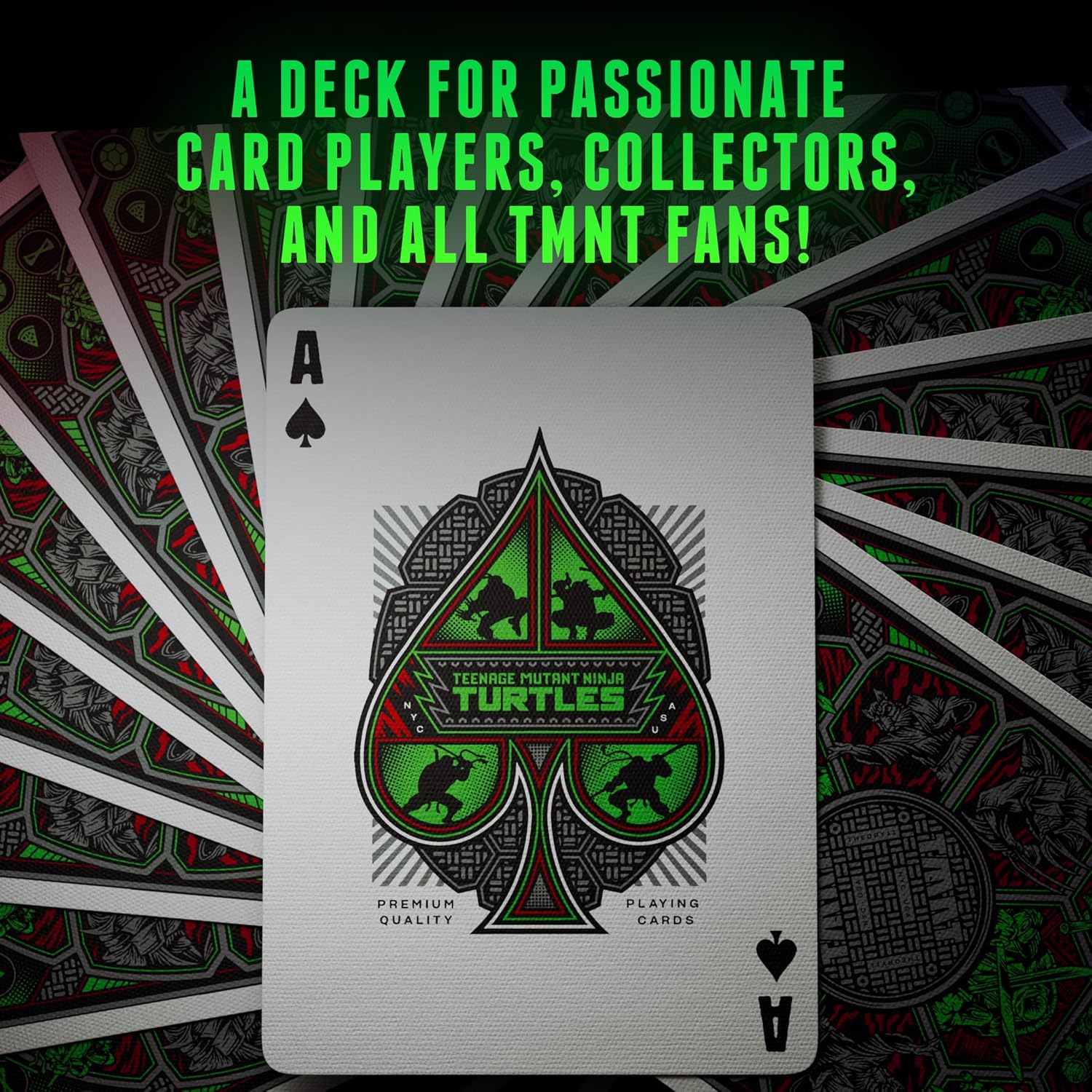 theory11 Theory11 Teenage Mutant Ninja Turtles Premium Playing Cards Luxury Poker Size Standard Index - View 6 of 9