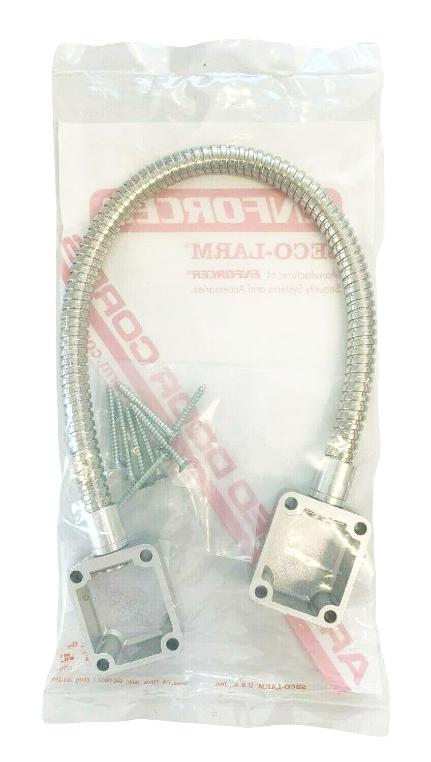 Seco-Larm Seco-Larm SD-969-S18Q Pack of 4 Armored Door Cords with Die-cast Aluminum End Caps for Electric Locks and Access Systems - View 3 of 3