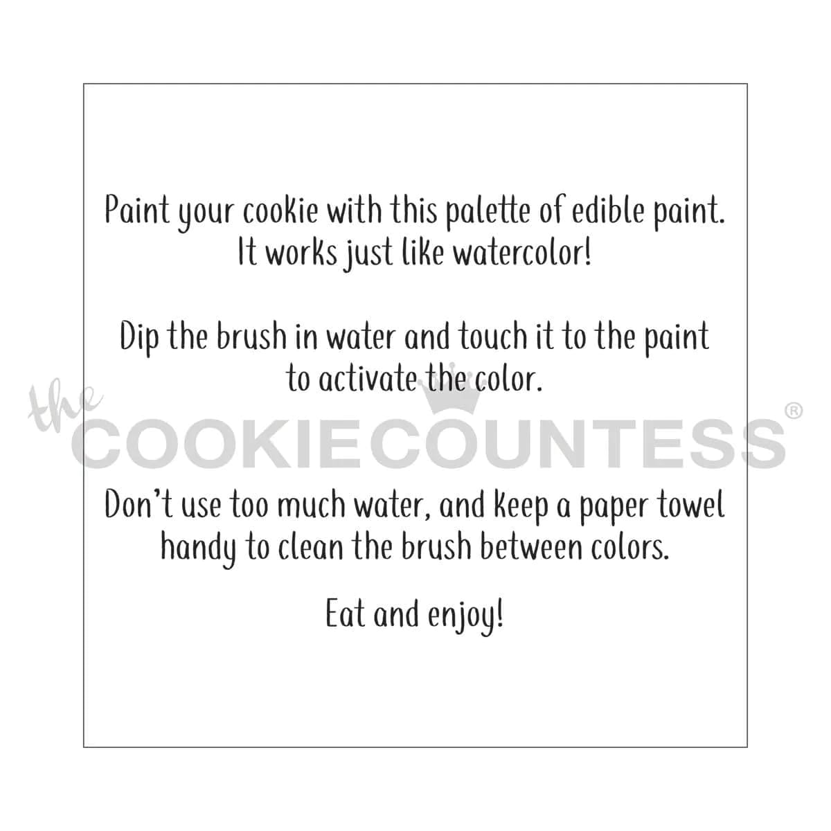 The Cookie Countess Inc The Cookie Countess Bag Topper 5 Inch with PYO Instructions for Favorite Things - View 3 of 3