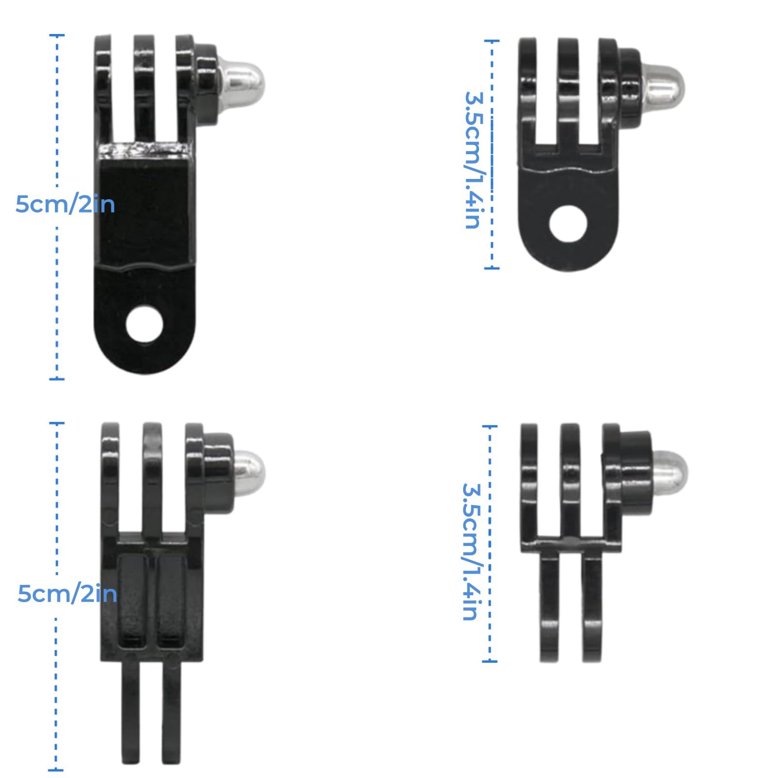 3 Way Adjustable Extension Pivot Arm Mount Kit for Action Cameras Long Short Vertical Direction Connector Adapter - View 3 of 7
