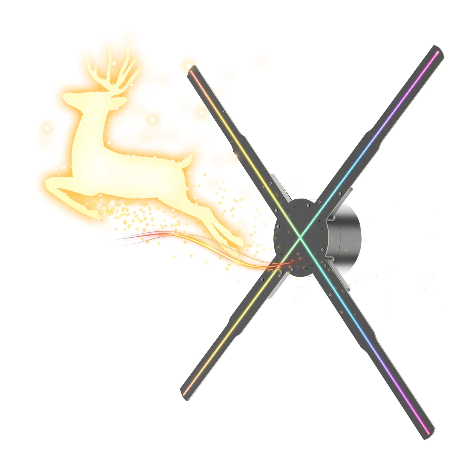 HAVisikr HAVisikr 22 Inch 3D Hologram Fan with 2000x1356 Resolution and HD LED Beads for Holographic Video Advertising and Bluetooth Audio Support - View 2 of 9