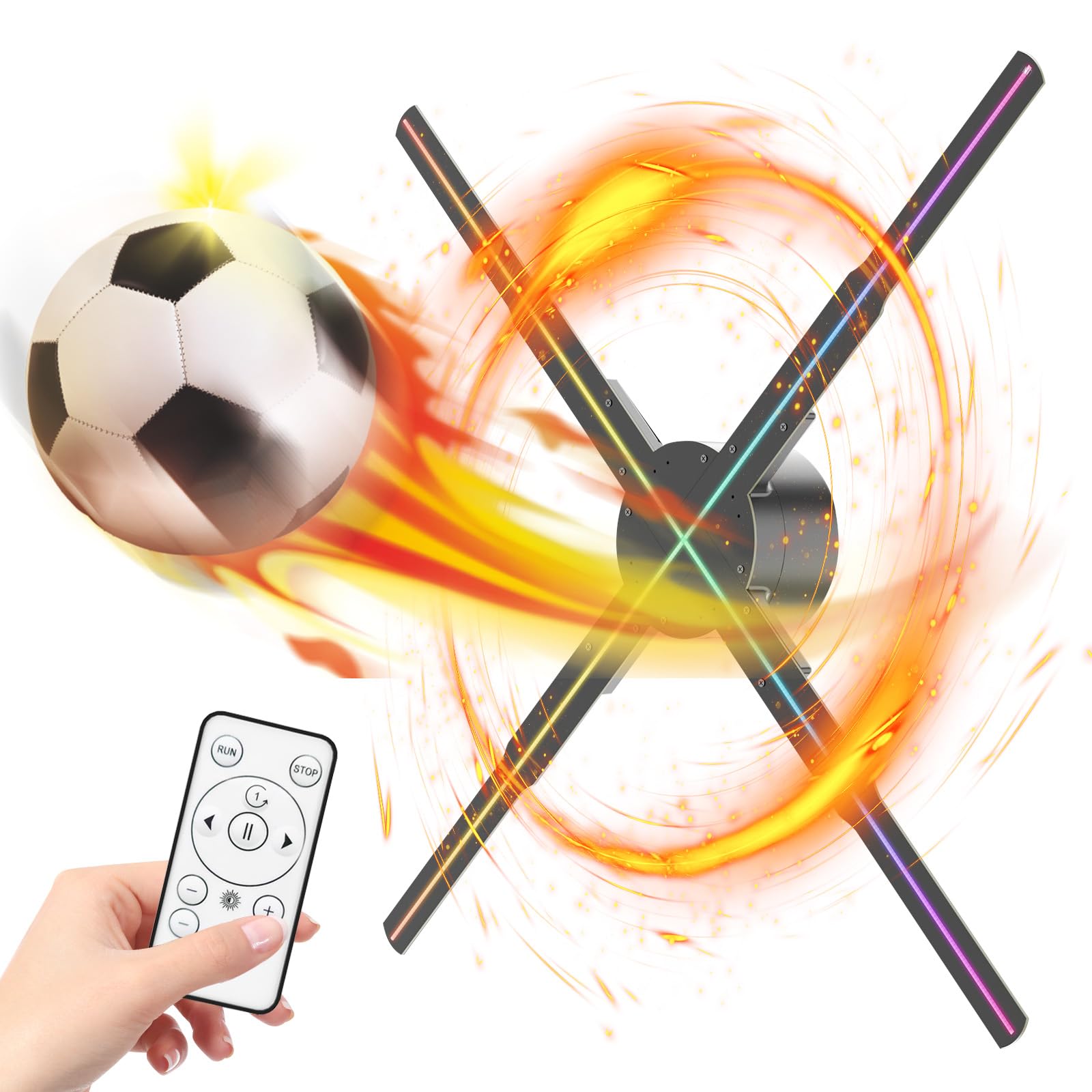 HAVisikr HAVisikr 22 Inch 3D Hologram Fan with 2000x1356 Resolution and HD LED Beads for Holographic Video Advertising and Bluetooth Audio Support