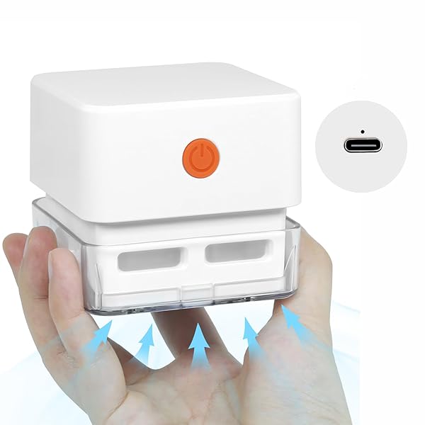 GOODELI GOODELI Mini Tabletop Vacuum Cleaner for Simple Low Noise Cleaning and Dander Removal with Type C Charging Ideal for Desk and Art Sketching