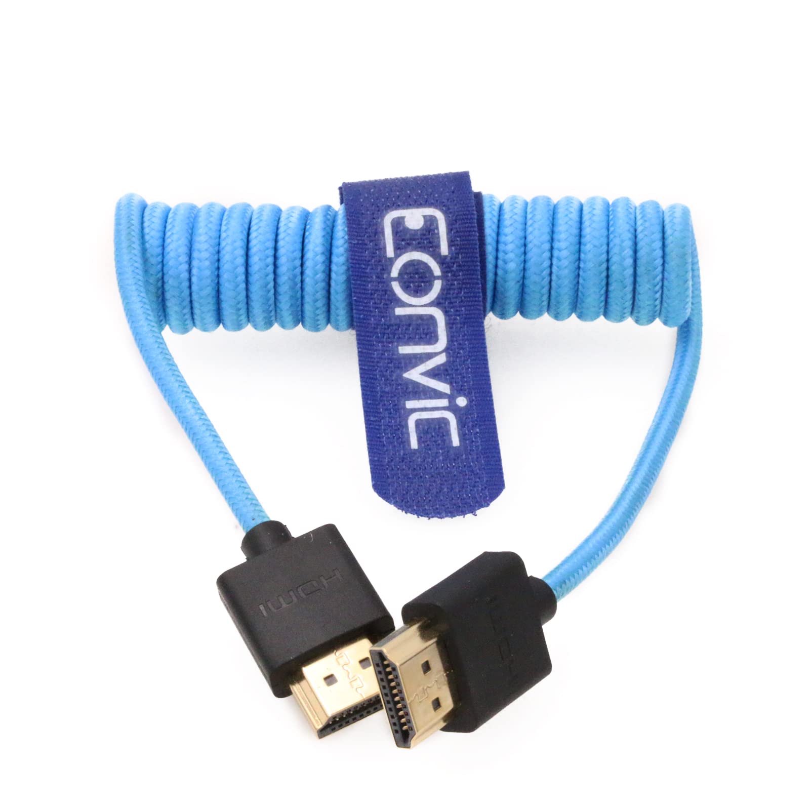 Eonvic Eonvic 21 HDMI Coiled Cable 8K High Speed Male to Male Extender for HDSLR Cameras TV PC Laptop MacBook Monitor - View 2 of 8