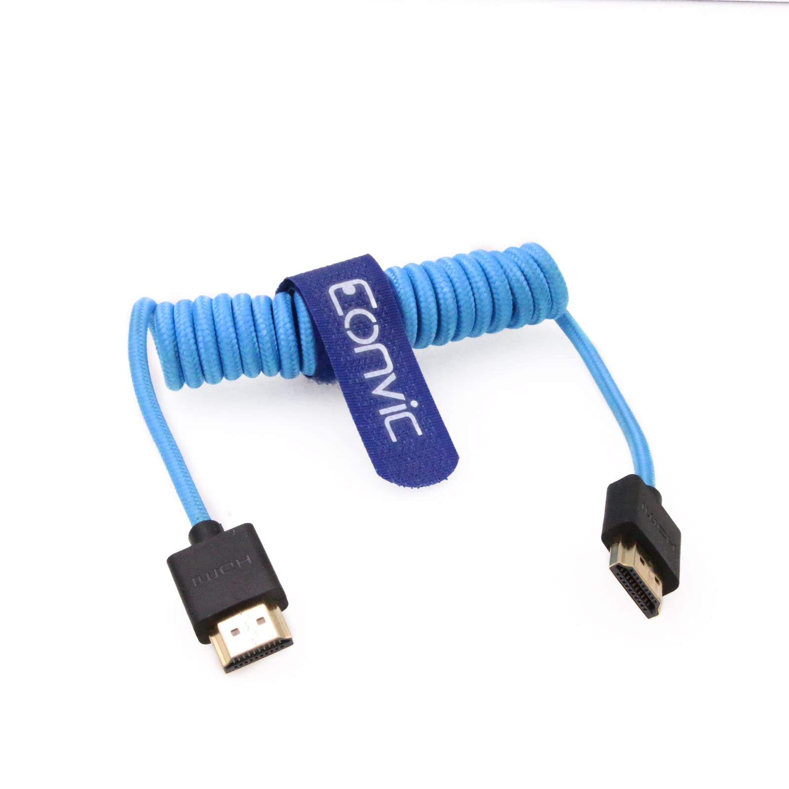 Eonvic Eonvic 21 HDMI Coiled Cable 8K High Speed Male to Male Extender for HDSLR Cameras TV PC Laptop MacBook Monitor - View 3 of 8