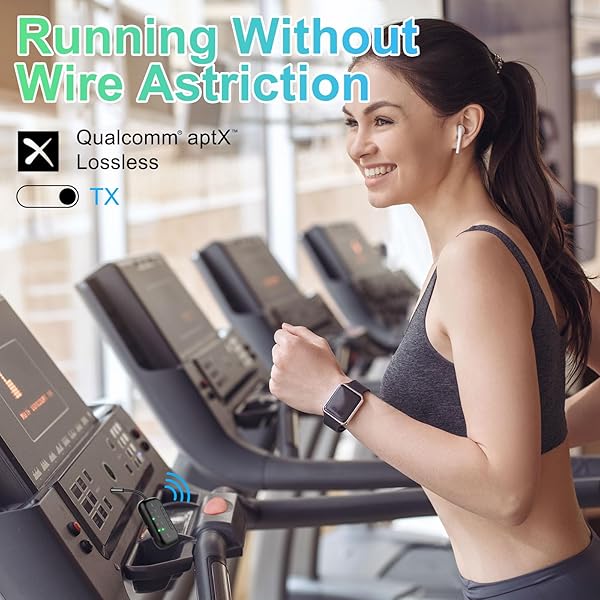 Beeitzie Beeitzie 2025 Upgraded Pro Bluetooth 5.4 Transmitter Receiver 2-in-1 Wireless Adapter for Airplane TV PC Gym Switch Supports 2 AirPods Headphones - View 8 of 11