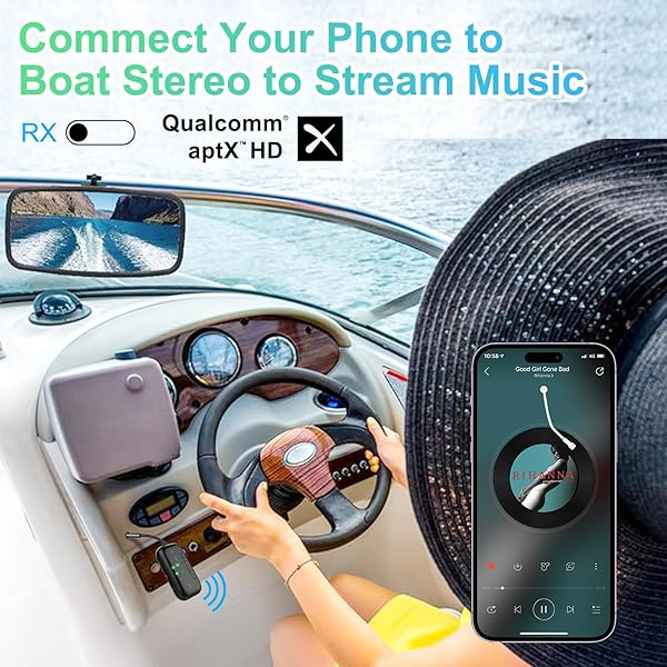 Beeitzie Beeitzie 2025 Upgraded Pro Bluetooth 5.4 Transmitter Receiver 2-in-1 Wireless Adapter for Airplane TV PC Gym Switch Supports 2 AirPods Headphones - View 9 of 11