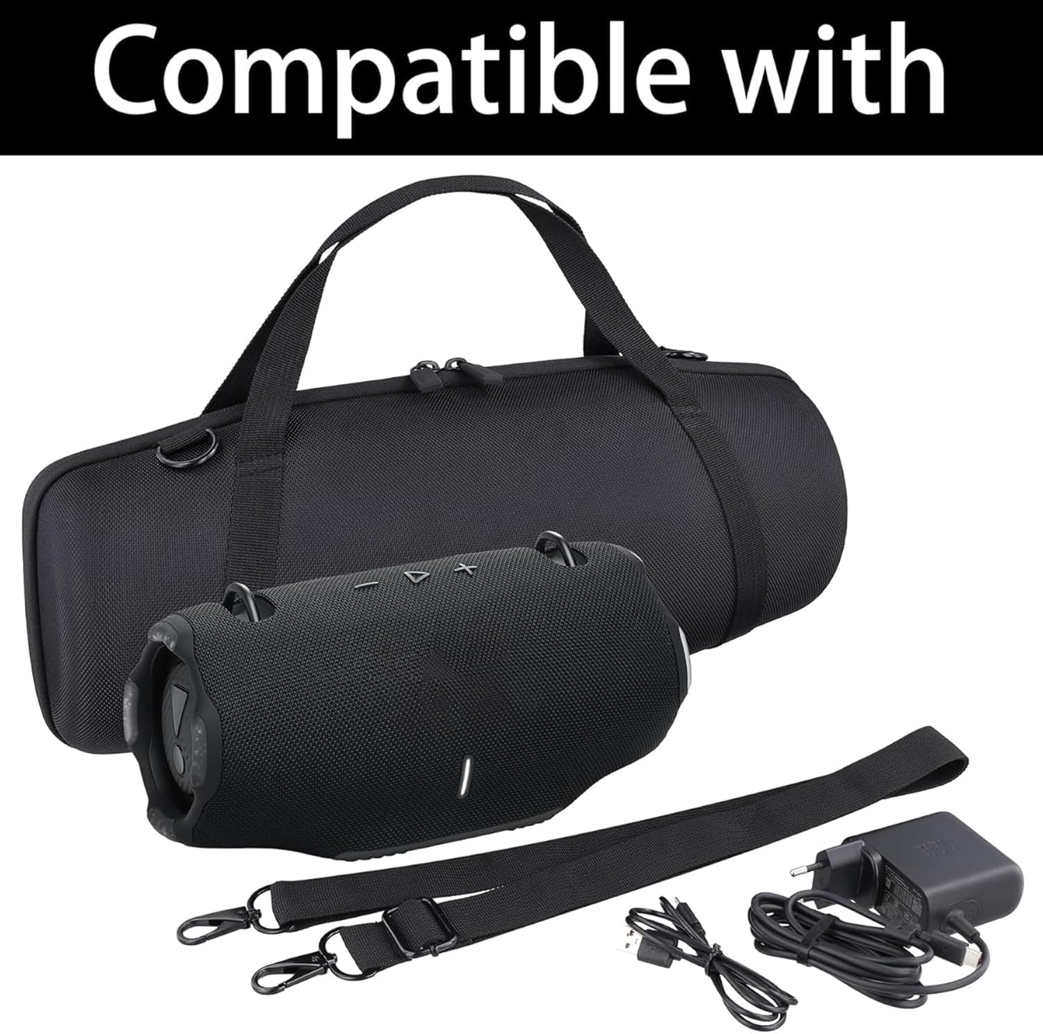 co2CREA co2CREA Hard Travel Case for Xtreme 4 Portable Bluetooth Speaker Durable Black Protection - View 3 of 9