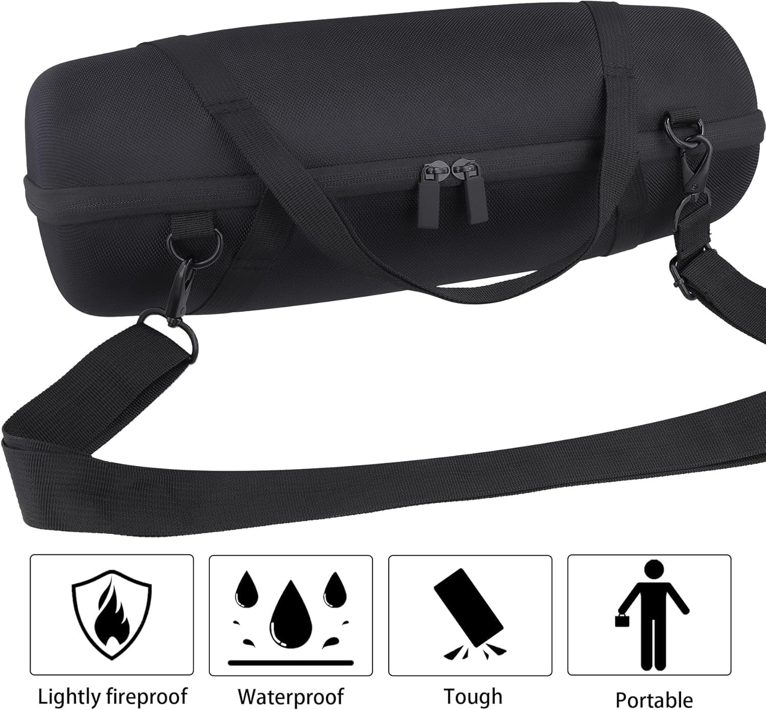 co2CREA co2CREA Hard Travel Case for Xtreme 4 Portable Bluetooth Speaker Durable Black Protection - View 6 of 9