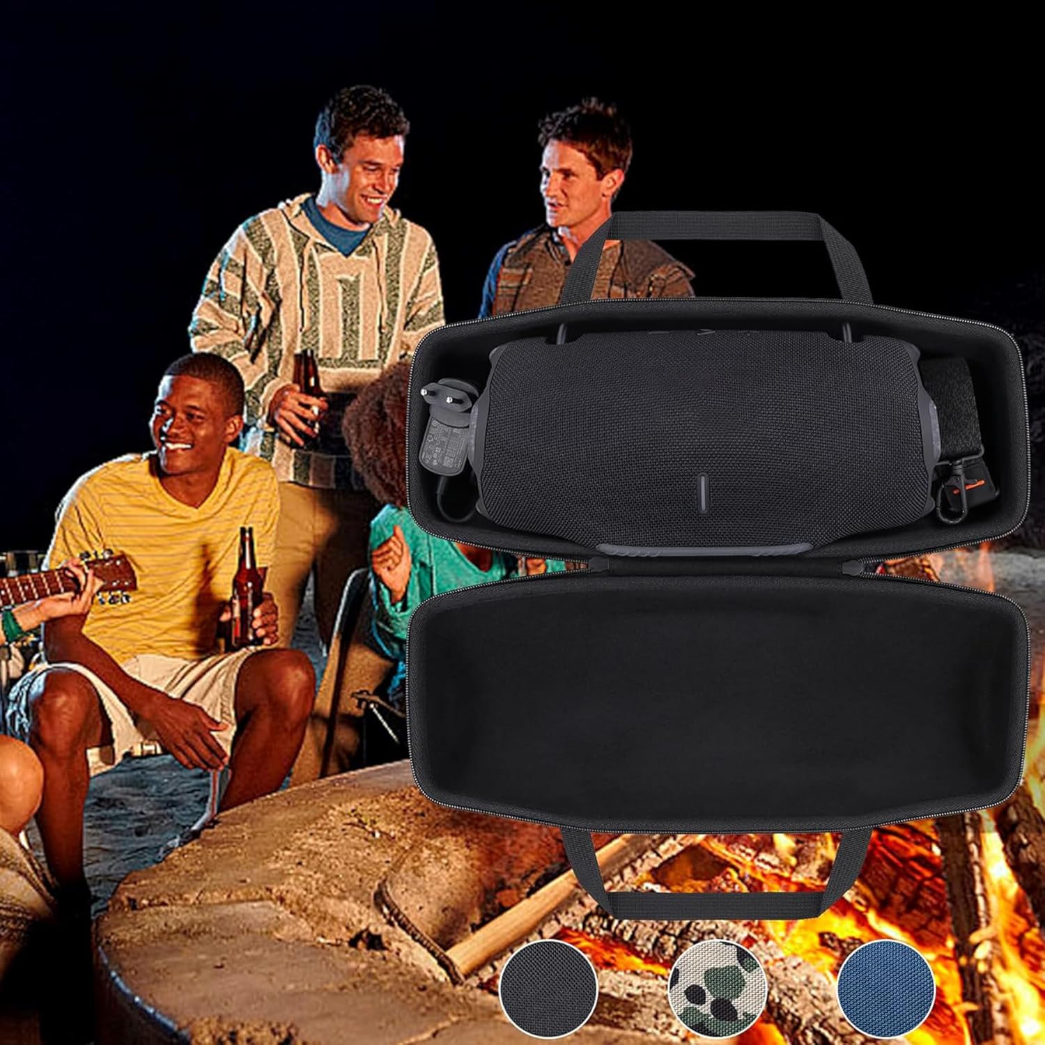 co2CREA co2CREA Hard Travel Case for Xtreme 4 Portable Bluetooth Speaker Durable Black Protection - View 9 of 9