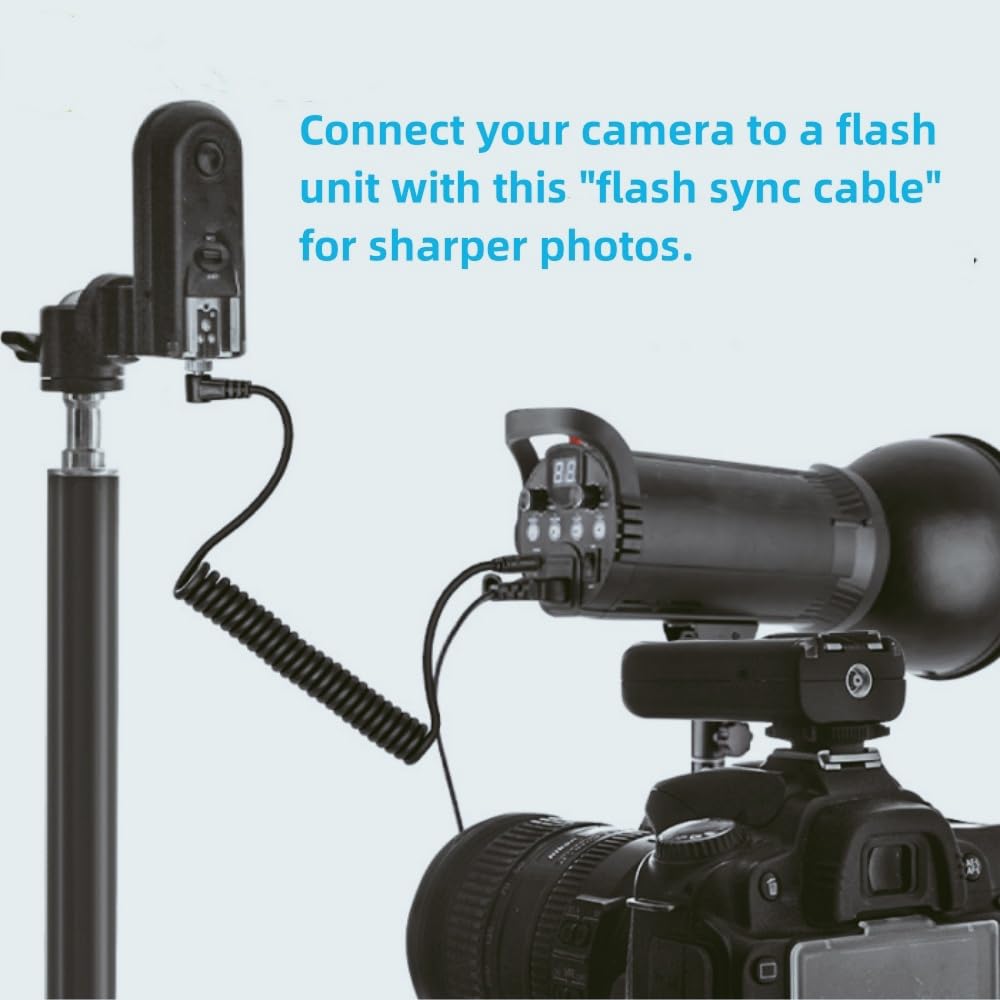 Keabroir 2.5mm to K1 Camera Shutter Release Cable Remote Control Cord for PENTAX 645Z 645D K3 K5 K30 K50 K500 K7 Speedlight Flash Trigger - View 3 of 9