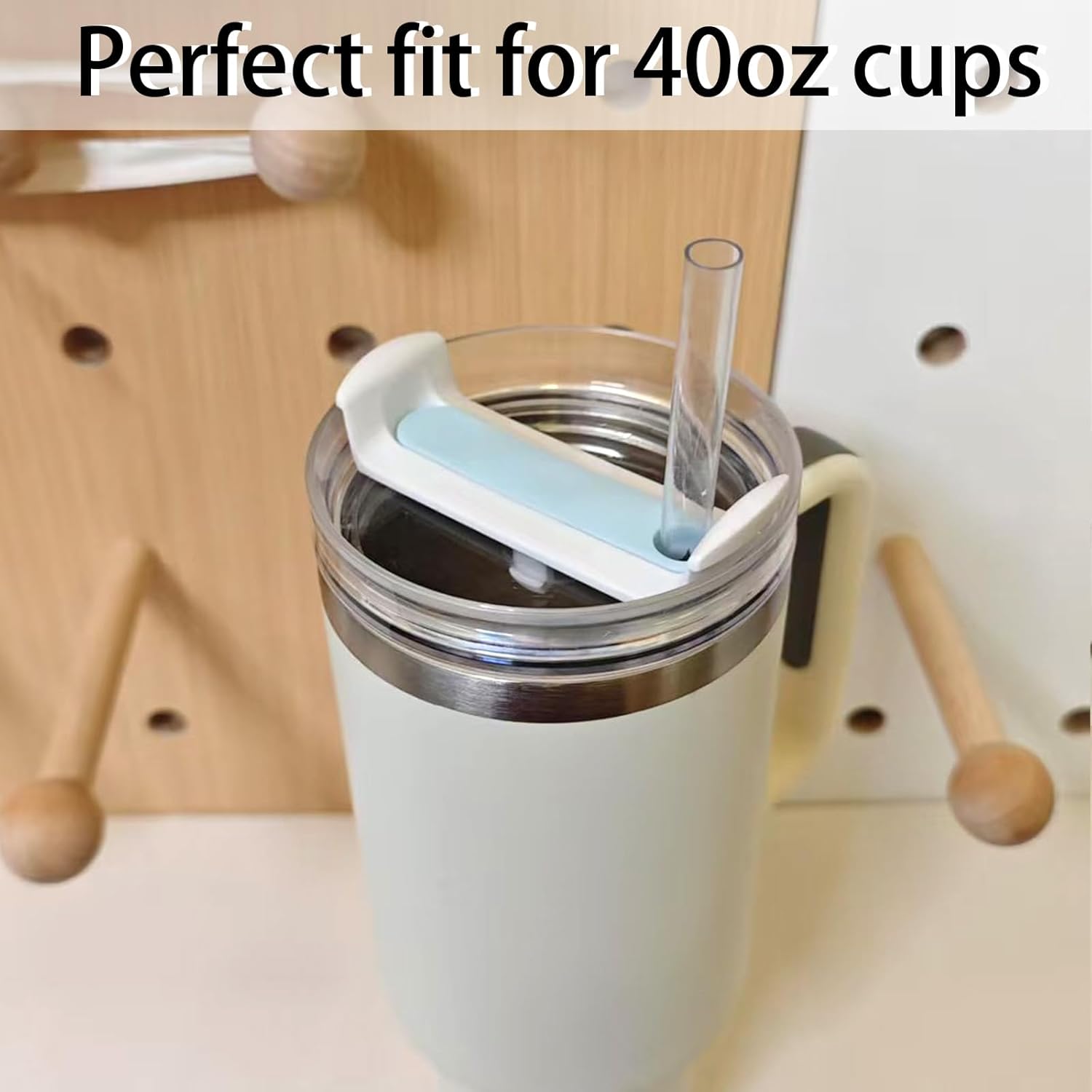 Fabenyok 40 OZ Tumbler Lid Replacement for Stanley Cup 2 Pack Clear Spill Proof Covers for Travel Tumbler Accessories - View 6 of 9