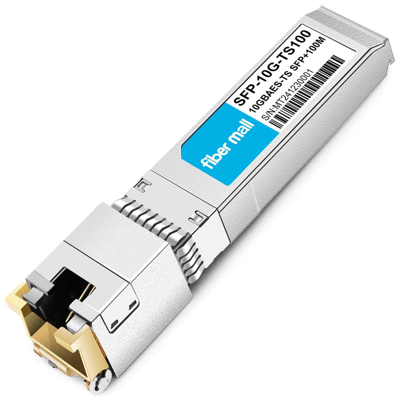 fiber mall SFP to RJ45 10G Transceiver Module for Juniper Networks EX-SFP-10GE-T100 Copper 100m Cat6a/7 Networking Solution