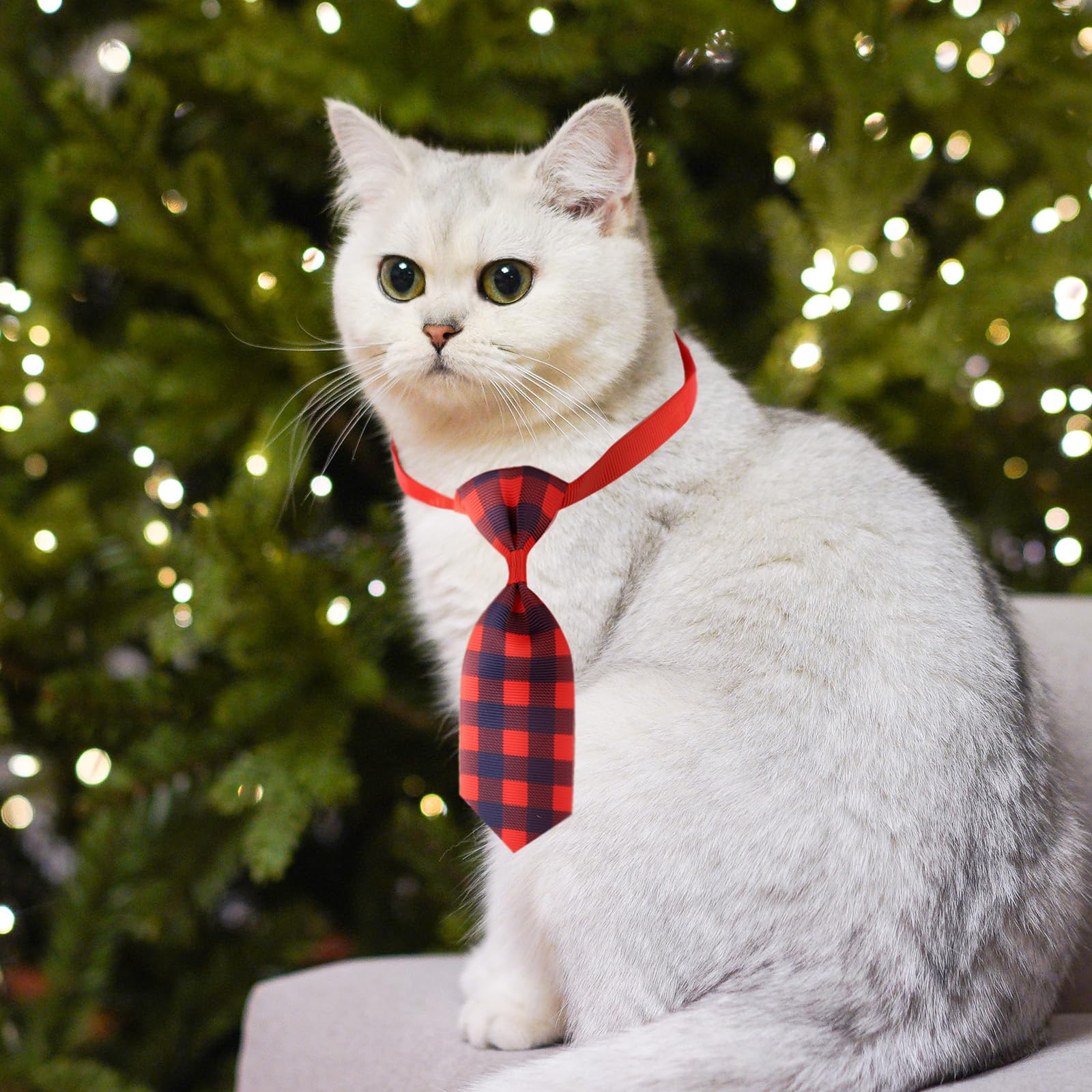 Segarty Segarty Small Dog Ties 80 PCS Adjustable Assorted Pattern Bow Ties for Small Dogs Cats Grooming Puppy Neckties Holiday Costumes Gift - View 7 of 7