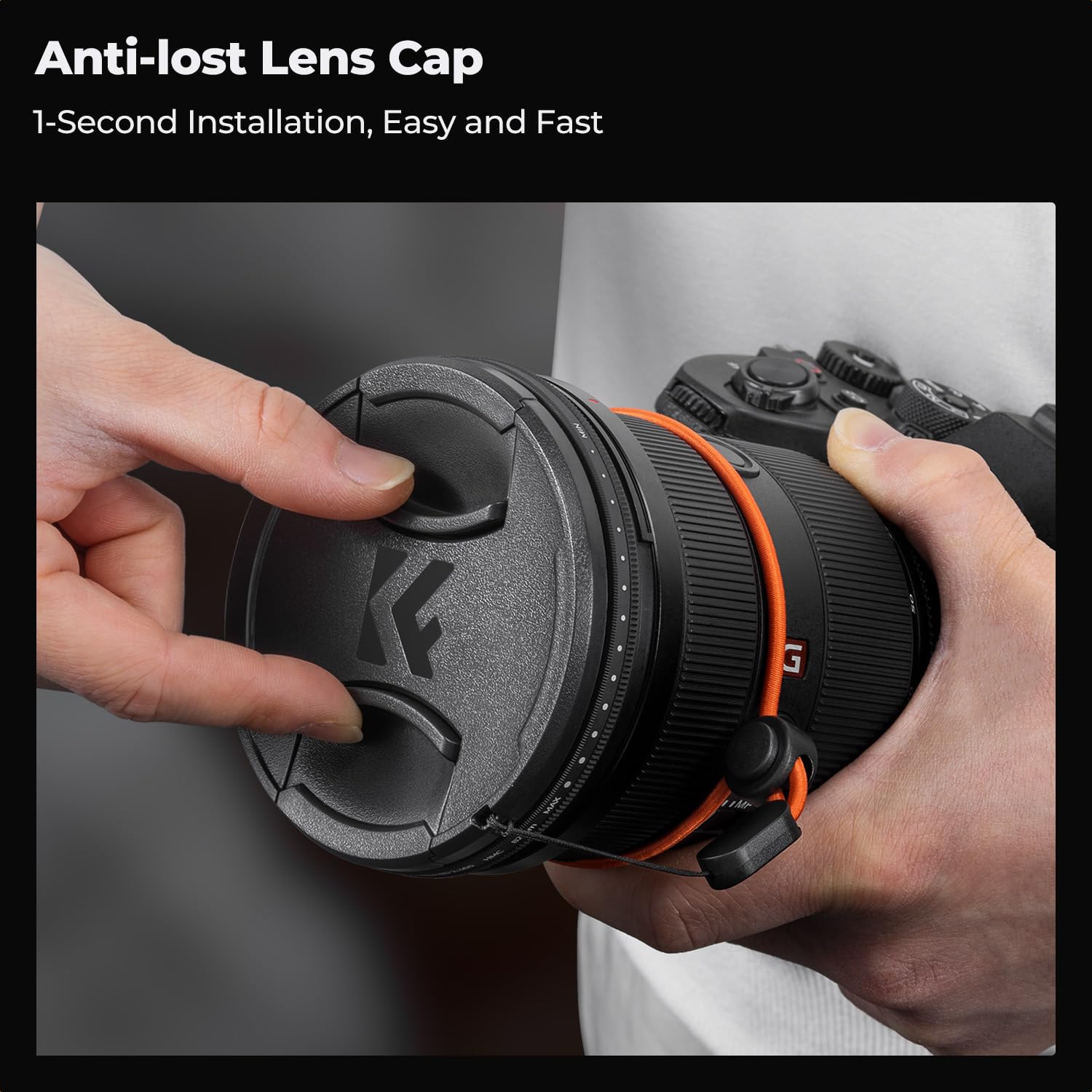 K&F CONCEPT K&F Concept 55mm Variable ND Camera Lens Filter ND2-ND400 with Cap and Cloth Ultra Slim Adjustable Neutral Density for K-Series Lenses - View 5 of 7