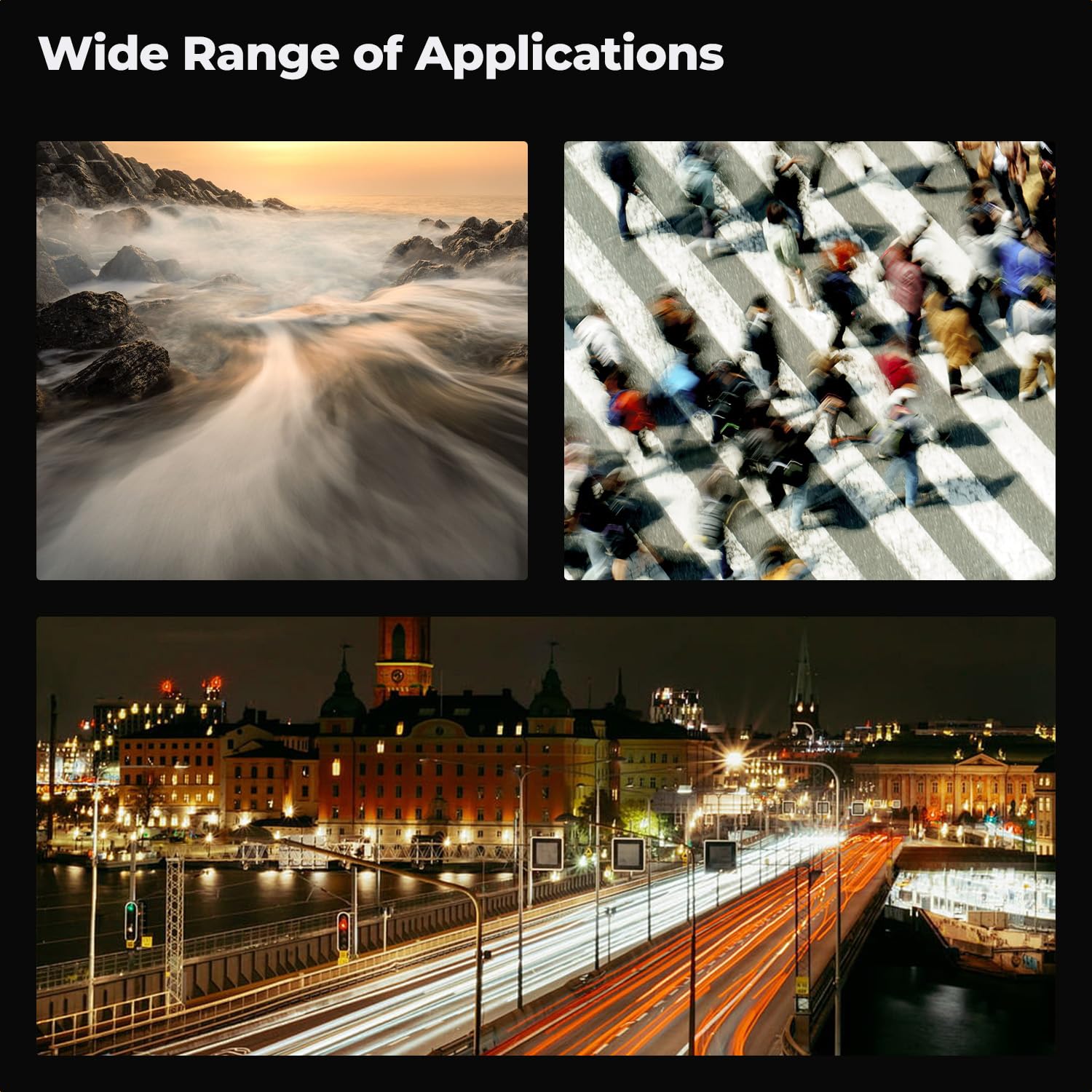 K&F CONCEPT K&F Concept 55mm Variable ND Camera Lens Filter ND2-ND400 with Cap and Cloth Ultra Slim Adjustable Neutral Density for K-Series Lenses - View 6 of 7