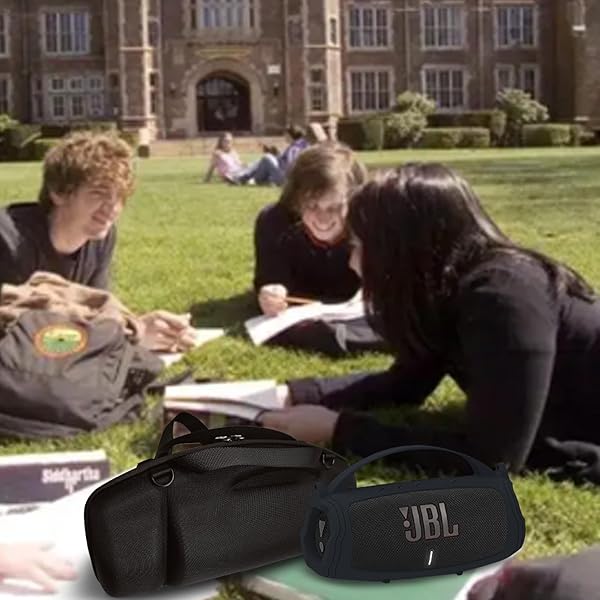 XEGIMOR XEGIMOR Silicone Case Cover for JBL Charge 4 and 5 Portable Bluetooth Speaker Travel Accessories Black - View 9 of 9