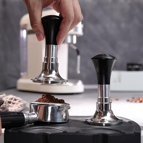CAPFEI 54mm Espresso Tamper Self Adjustable with Sound Feedback Calibrated Spring Loaded for Breville Stainless Steel Flat Base - View 6 of 8