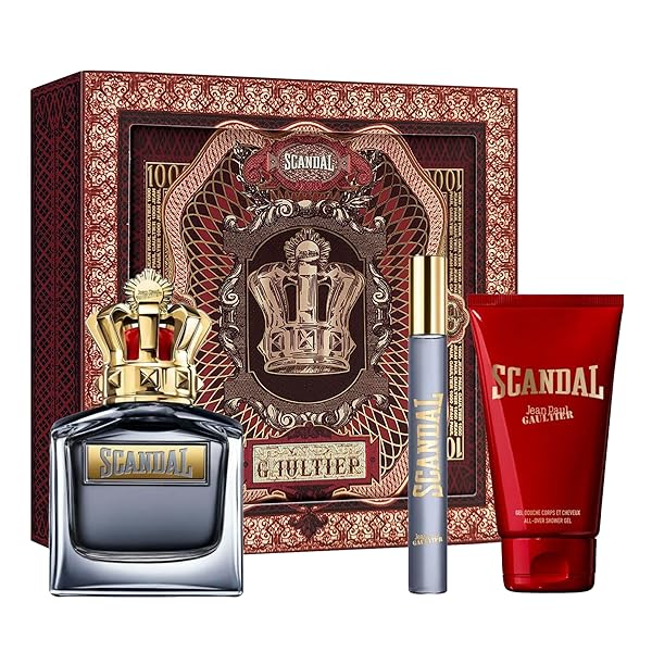 Jean Paul Gaultier Jean Paul Gaultier Scandal 3-Piece Set for Men: Eau De Toilette, Shower Gel & More - Perfect Gift!