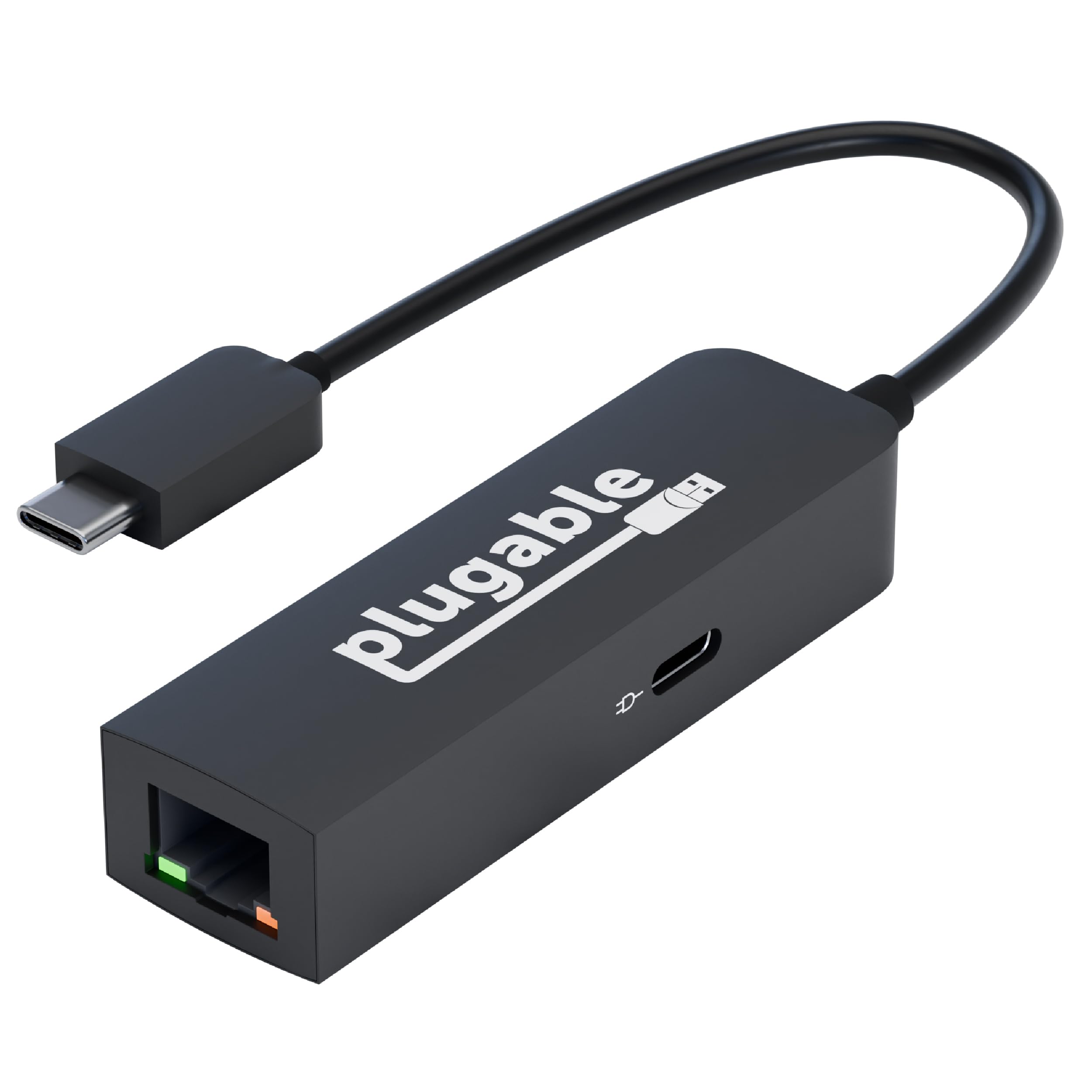 Plugable Plugable USB C to Ethernet Adapter 2.5Gb with 100W Charging for Windows MacBook Chrome iPad Surface XPS Thunderbolt 4 USB4