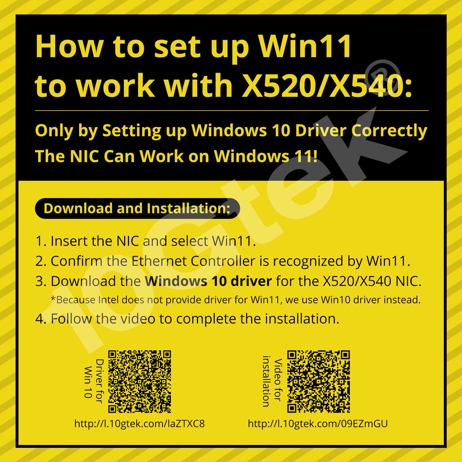 10Gtek 10Gtek 10Gb Dual RJ45 Port Network Card PCIe Ethernet Adapter for Windows Linux ESX Servers Compare to Intel X540-T2 2-Pack - View 2 of 6