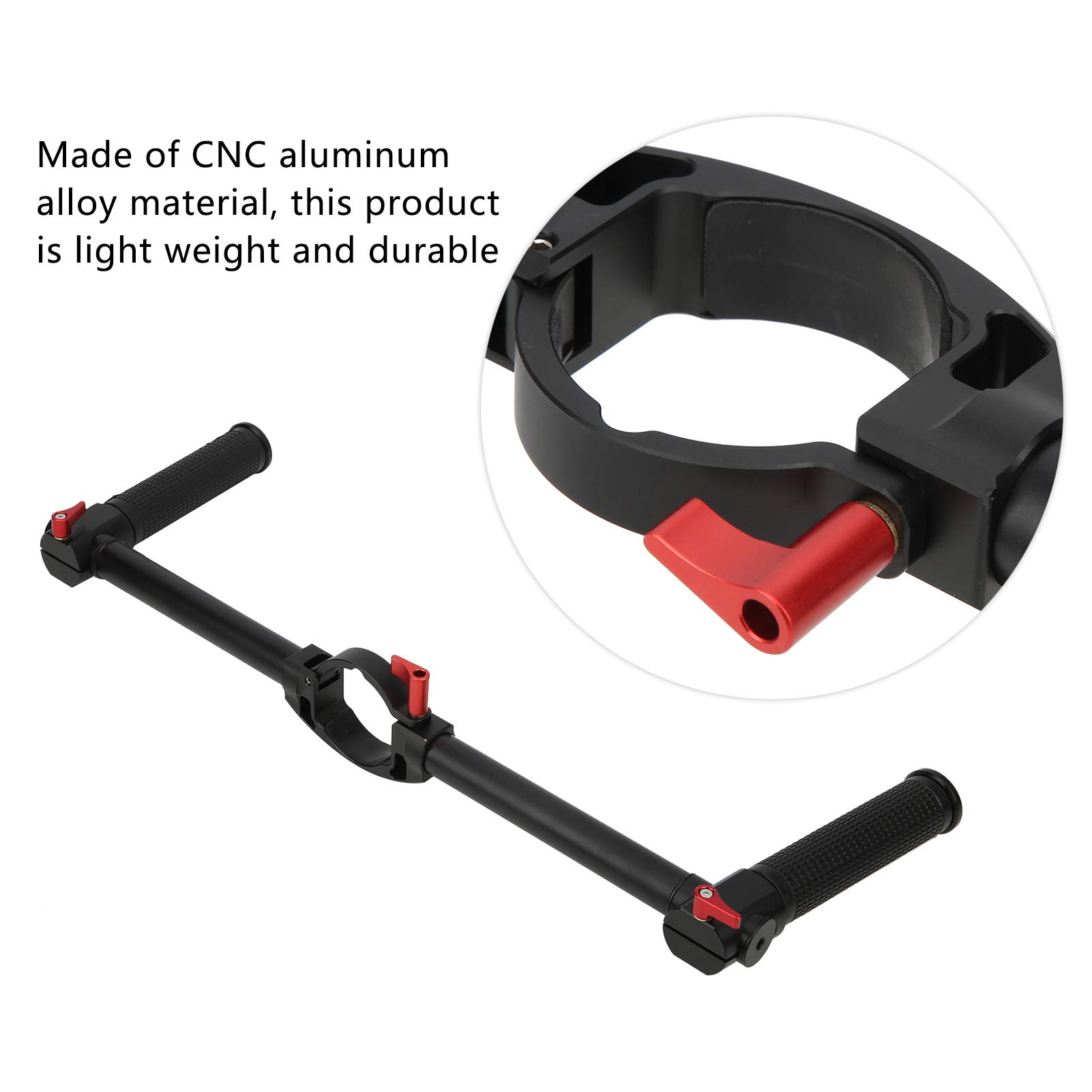 EIMSOAH Dual Handgrip Stabilizer for Zhiyun Crane 2S Lightweight Aluminum Handle with Cold Shoe for Monitors - View 3 of 9