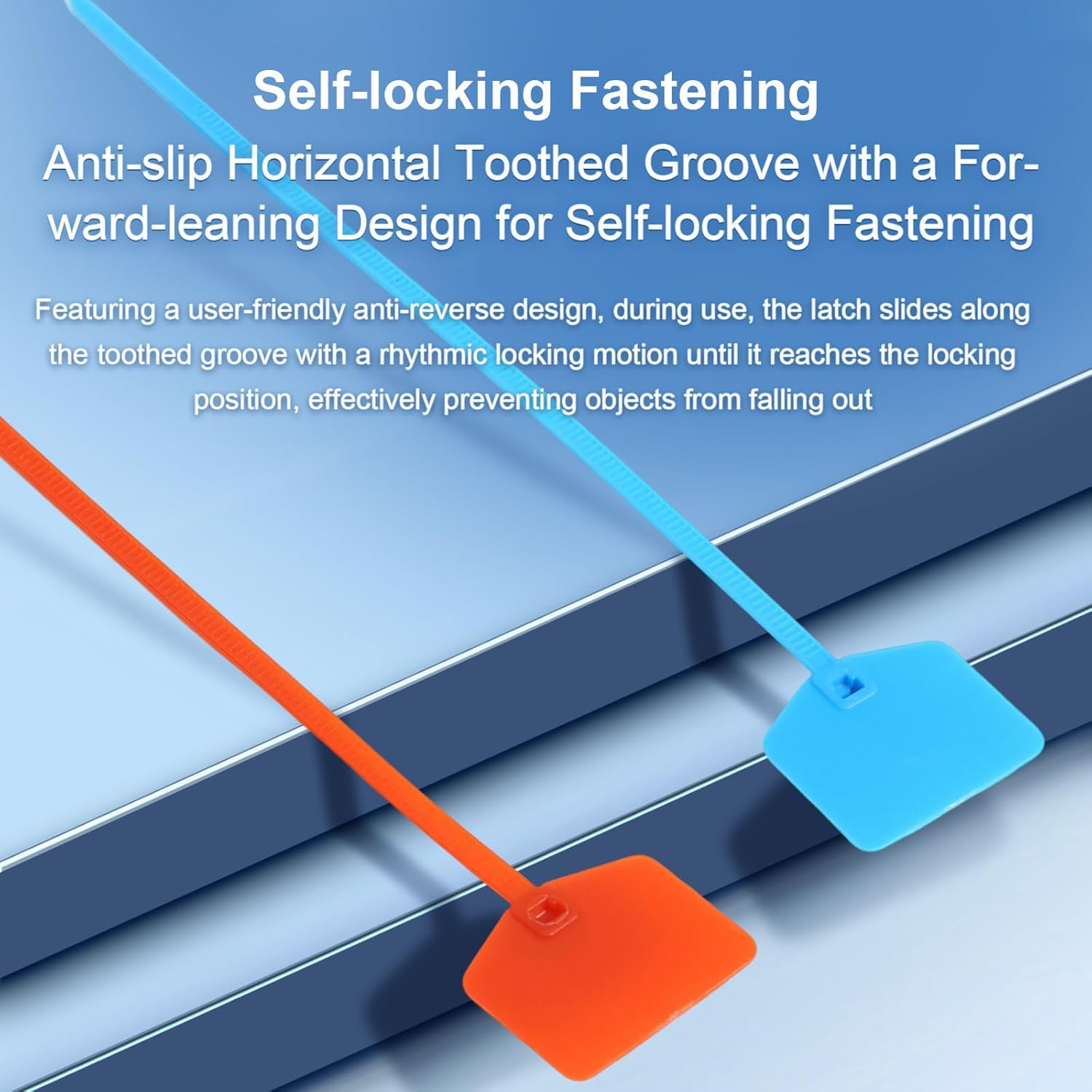 QSFPTEK 6 Inch Nylon Cable Ties with Waterproof Tags Self Locking Cable Markers Security Seals for Wire Marking and Shipping Green 100pcs - View 4 of 9