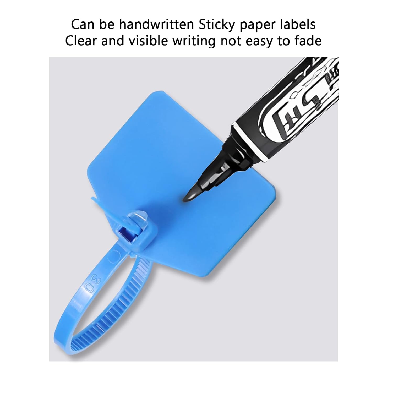 QSFPTEK 6 Inch Nylon Cable Ties with Waterproof Tags Self Locking Cable Markers Security Seals for Wire Marking and Shipping Green 100pcs - View 5 of 9