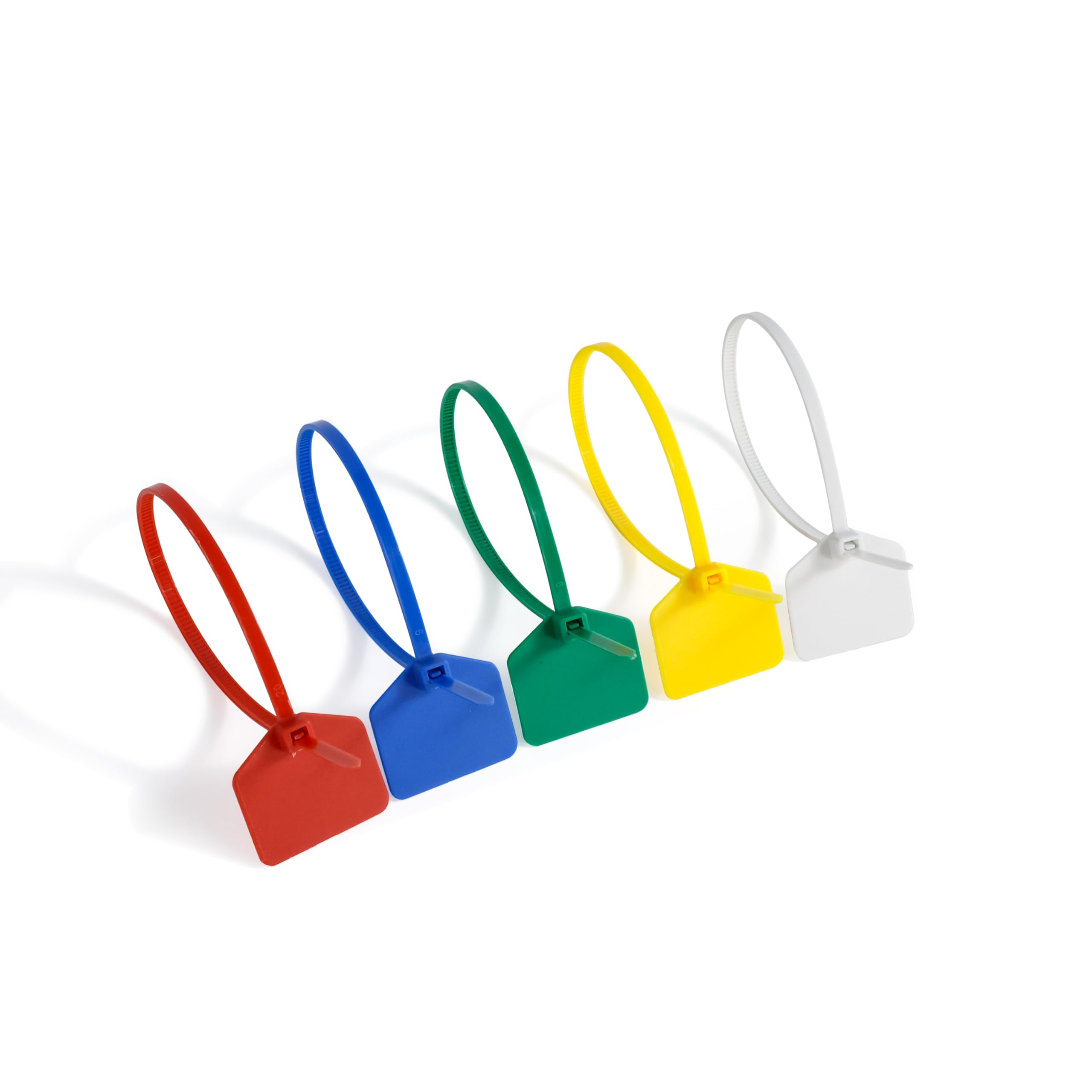 QSFPTEK 8 Inch Nylon Cable Ties with Waterproof Tags Self Locking Cable Markers Security Seals for Wire Marking and Shipping Yellow 100pcs - View 7 of 7