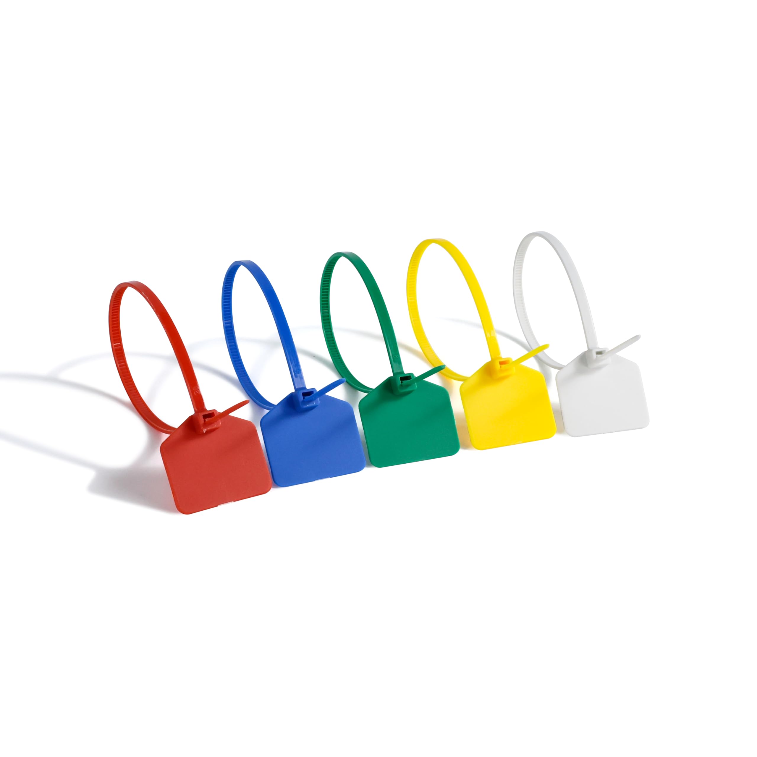 QSFPTEK 8 Inch Nylon Cable Ties with Waterproof Tags Self Locking Cable Markers Security Seals for Wire Marking and Shipping Red 100pcs - View 7 of 7