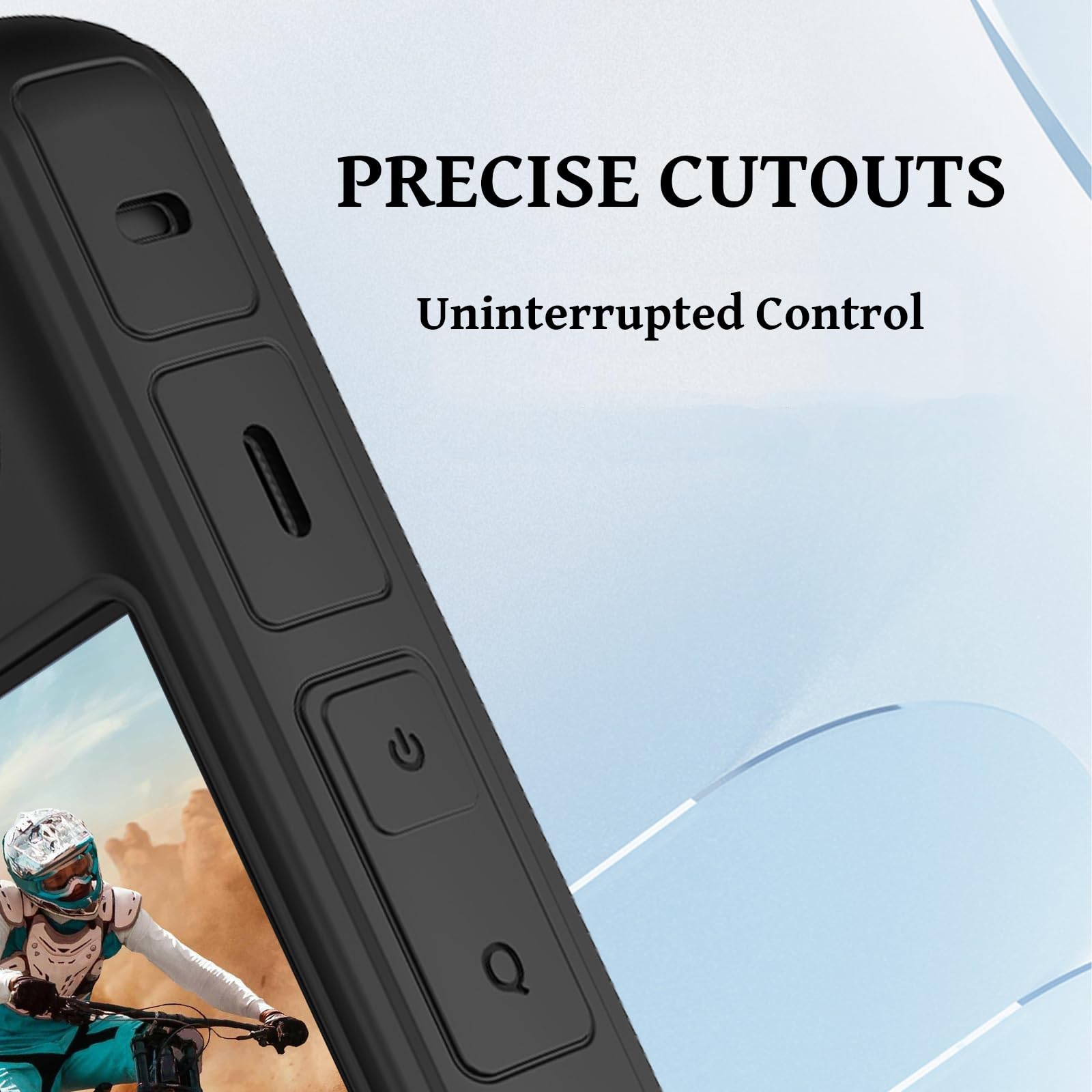 BAOKZZOM Silicone Protective Case for Insta360 X4 with Lens Cap Soft Cover Grip and Lens Guard Accessories - View 7 of 9