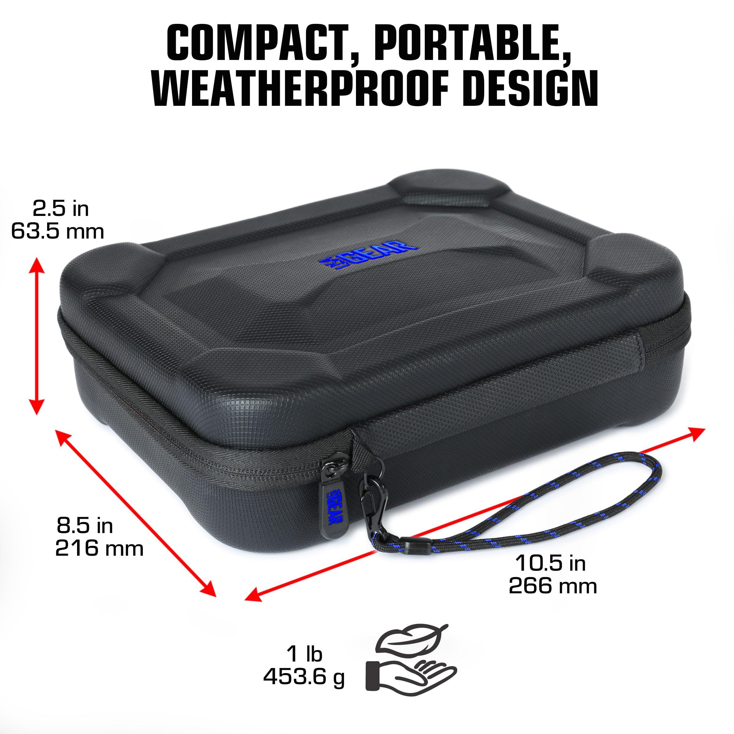USA Gear USA Gear XL Semi Hard Shell Dart Case for 15 Piece Set with Locking Foam Design in Blue - Perfect Storage for Darts and Accessories - View 3 of 9