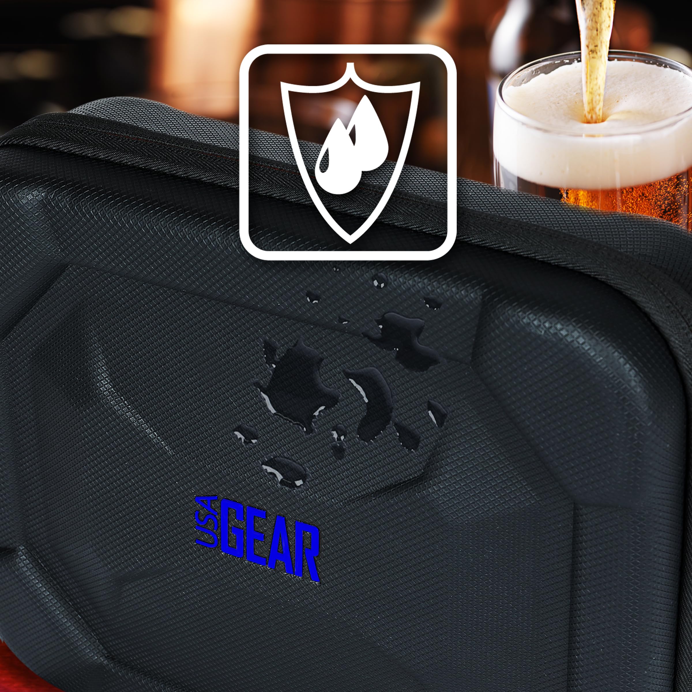 USA Gear USA Gear XL Semi Hard Shell Dart Case for 15 Piece Set with Locking Foam Design in Blue - Perfect Storage for Darts and Accessories - View 9 of 9