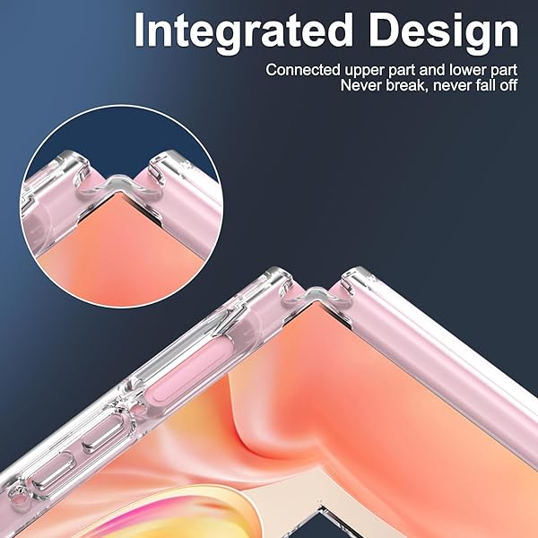 RMOCR RMOCR Clear Shockproof Case for Samsung Galaxy Z Flip 6 Ultra Thin Slim Fit Hard PC Protective Cover - View 6 of 10