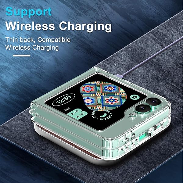 RMOCR RMOCR Clear Shockproof Case for Samsung Galaxy Z Flip 6 Ultra Thin Slim Fit Hard PC Protective Cover - View 8 of 10