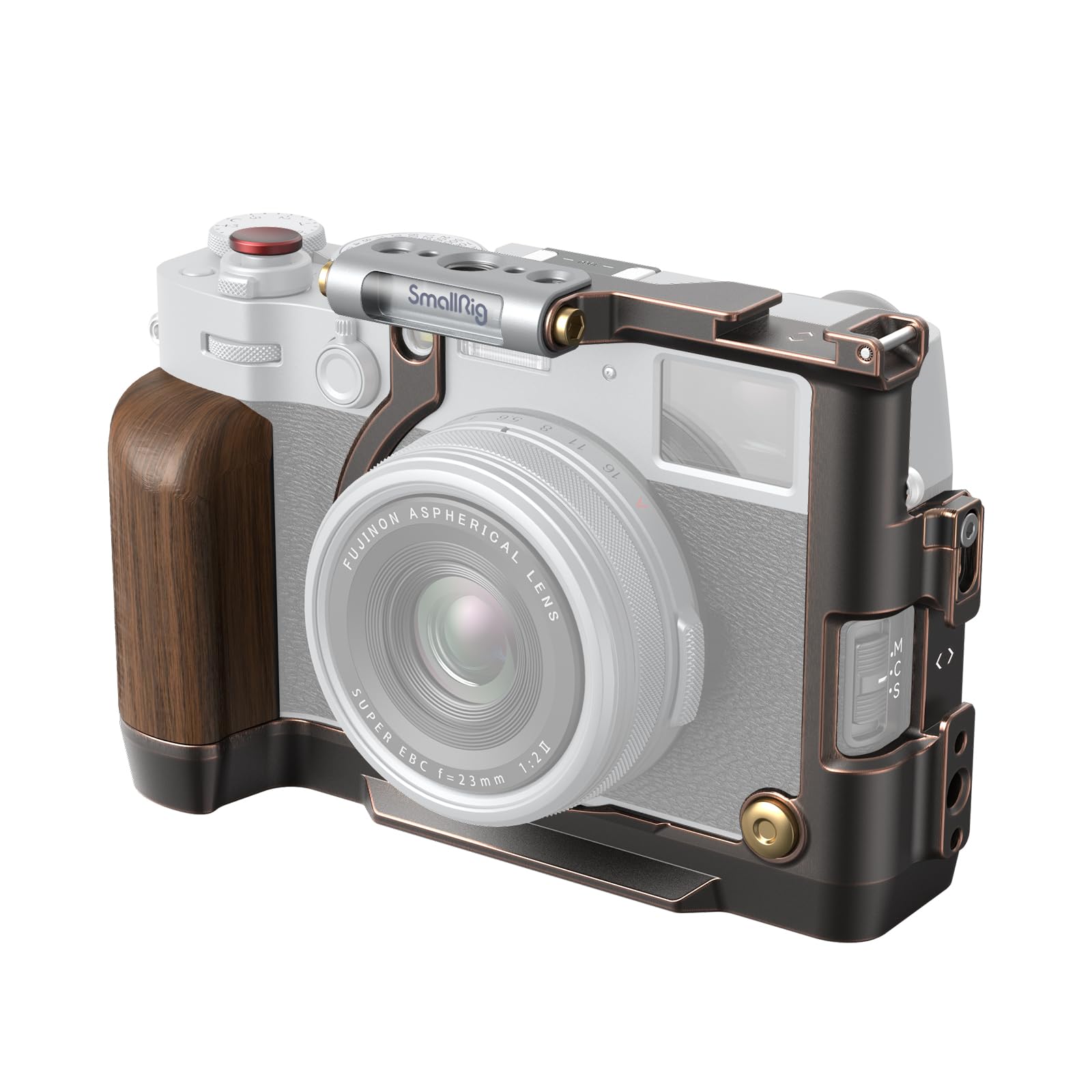 SmallRig X100VI Retro Cage for FUJIFILM X100VI with Quick Release Plate Shutter Button and Hot Shoe Cover 4557
