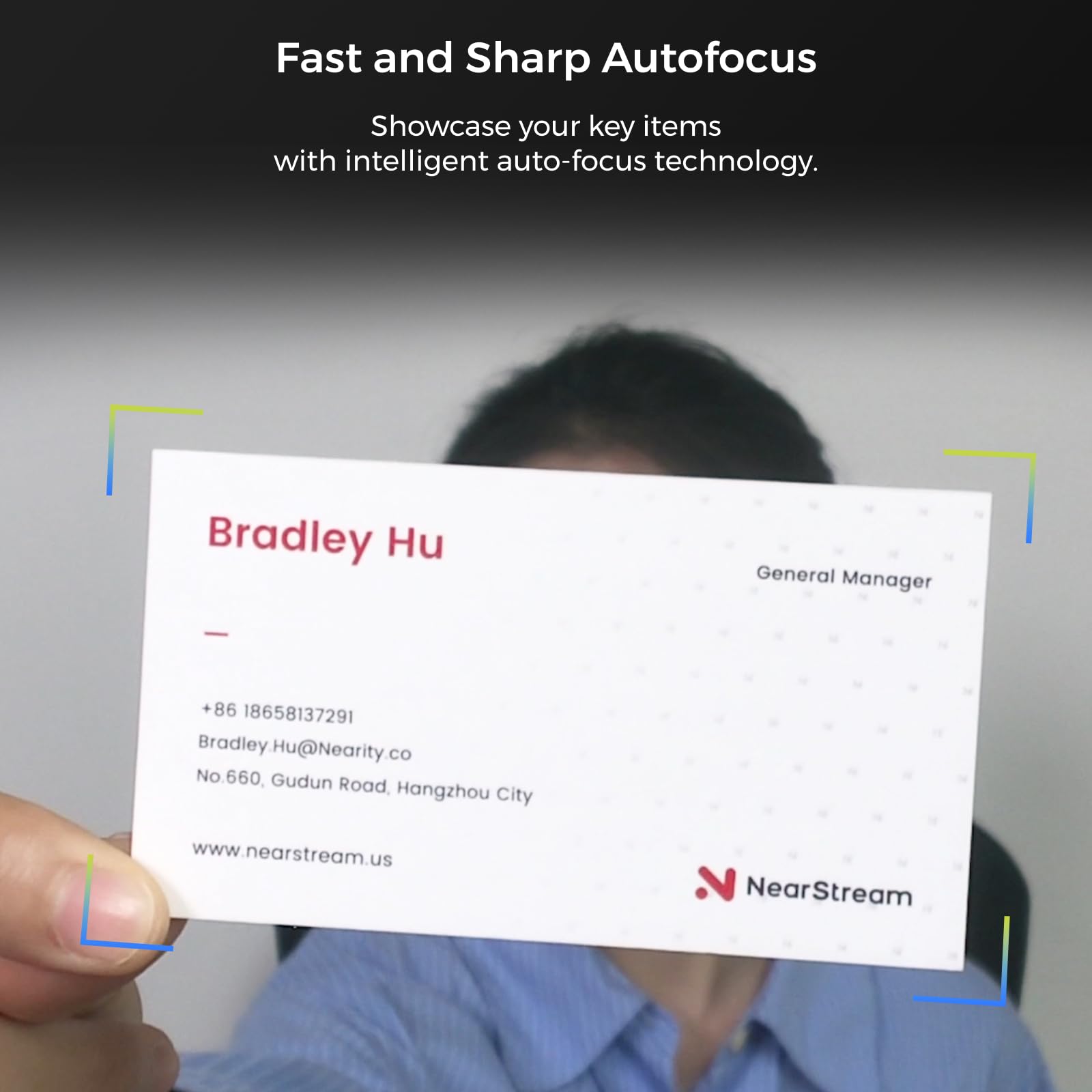 NearStream NearStream 4K Webcam HDR 1080P 60FPS with Noise Canceling Mic Adjustable FOV Auto Focus AI Framing Compatible with Google Meet Zoom Skype - View 6 of 9