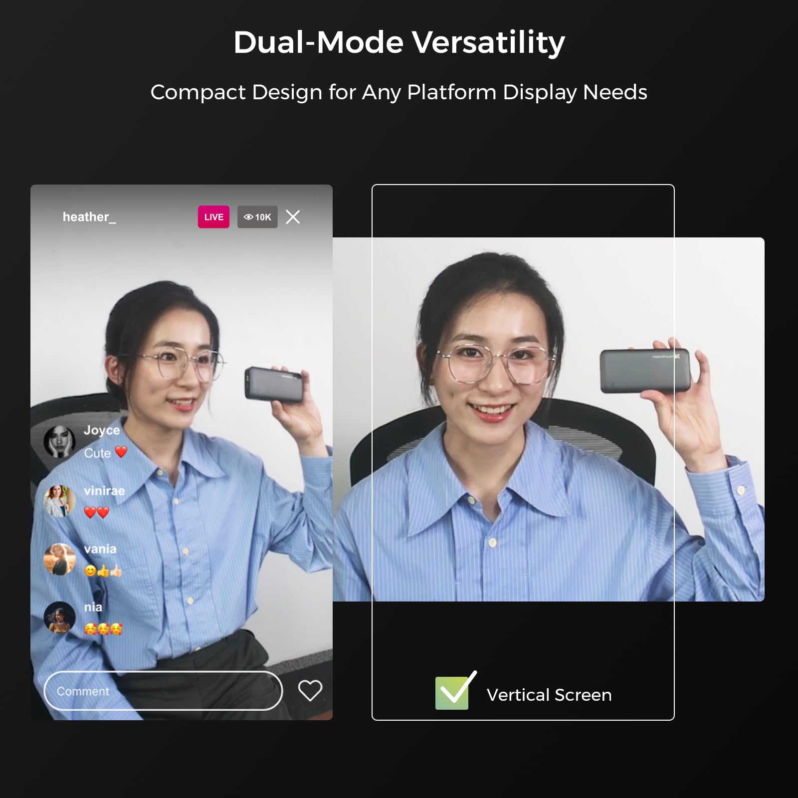 NearStream NearStream 4K Webcam HDR 1080P 60FPS with Noise Canceling Mic Adjustable FOV Auto Focus AI Framing Compatible with Google Meet Zoom Skype - View 9 of 9