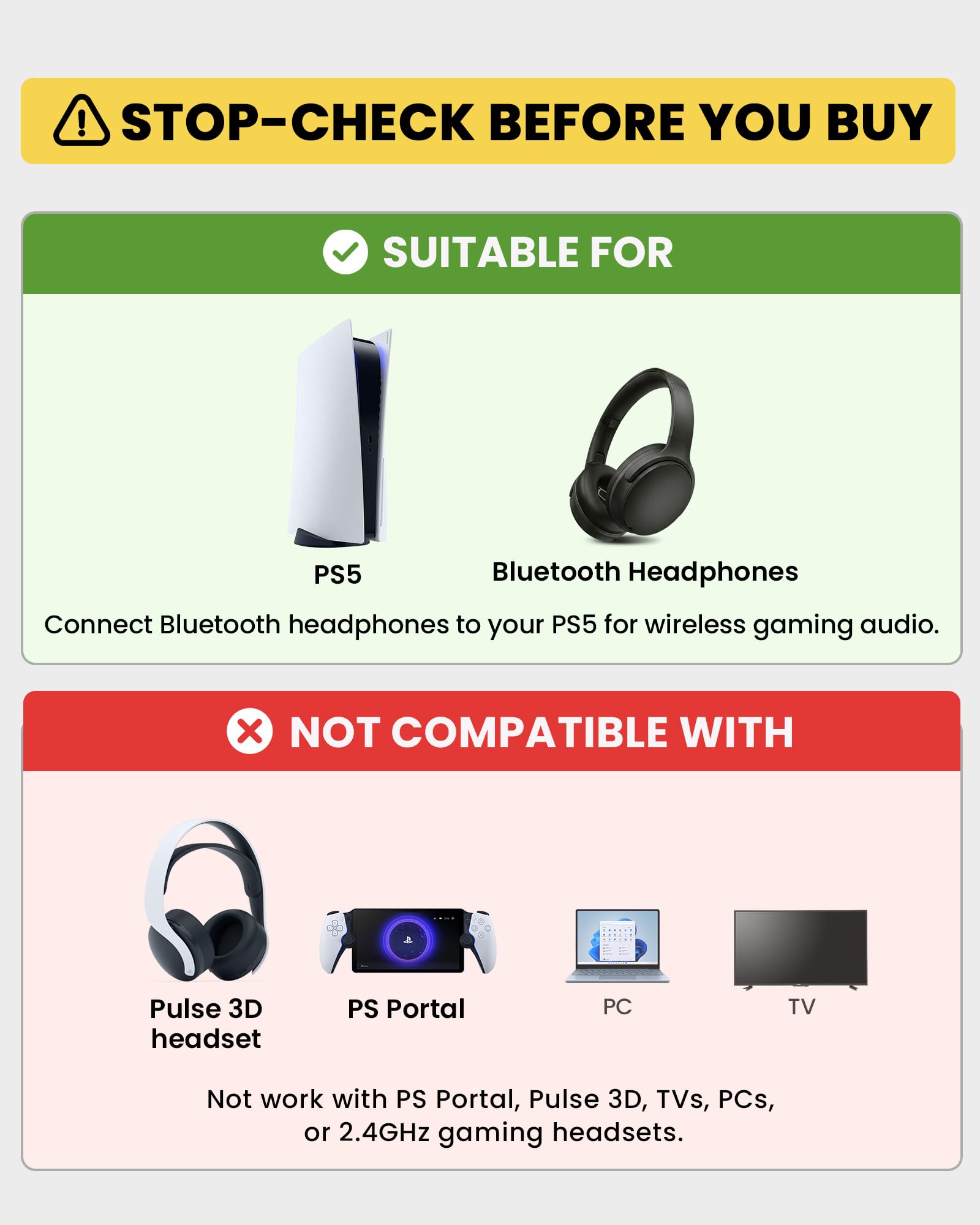 Avantree Avantree C81 Gaming USB C Bluetooth 5.3 Adapter for PS5 and Consoles Low Latency Wireless Audio Dongle for Headphones and Earbuds - View 3 of 9