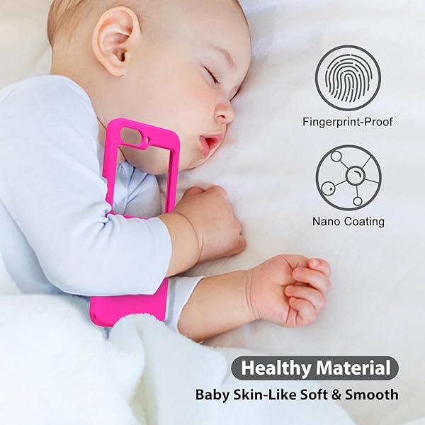 oakxco oakxco Hot Pink Fuchsia Liquid Silicone Phone Case for Samsung Galaxy Z Flip 6 Thin Slim Soft Rubber Gel Matte Cover for Women Girl - View 8 of 8