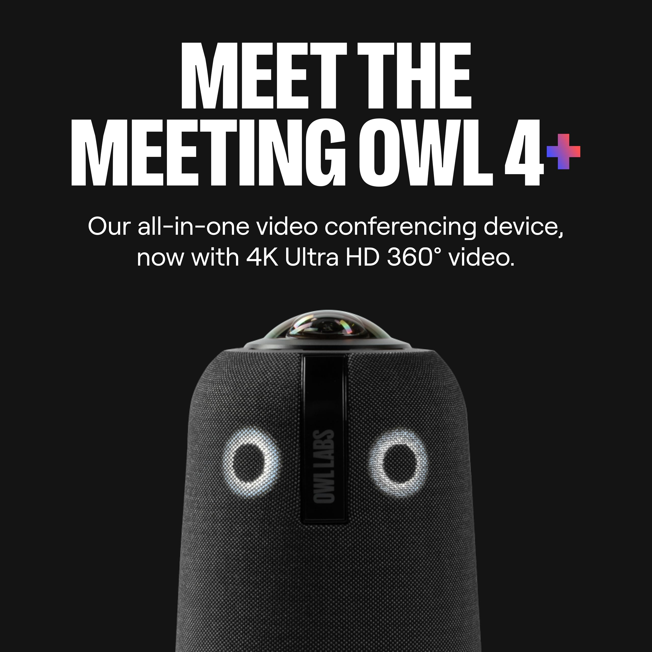 Owl Labs Meeting Owl 4 360 Degree 4K Smart Video Conference Camera with Microphone and Speaker for Enhanced Meeting Experience - View 3 of 9