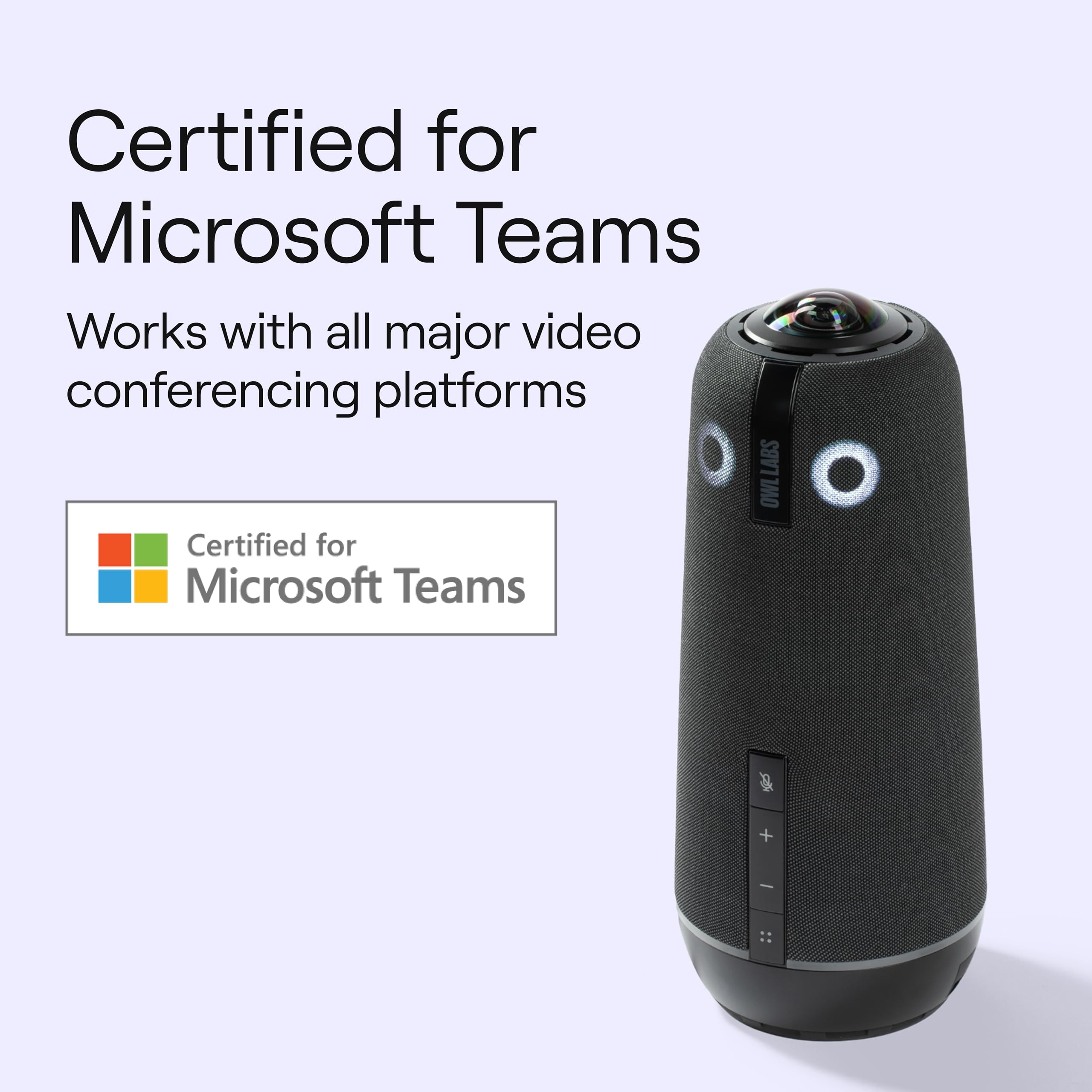 Owl Labs Meeting Owl 4 360 Degree 4K Smart Video Conference Camera with Microphone and Speaker for Enhanced Meeting Experience - View 9 of 9