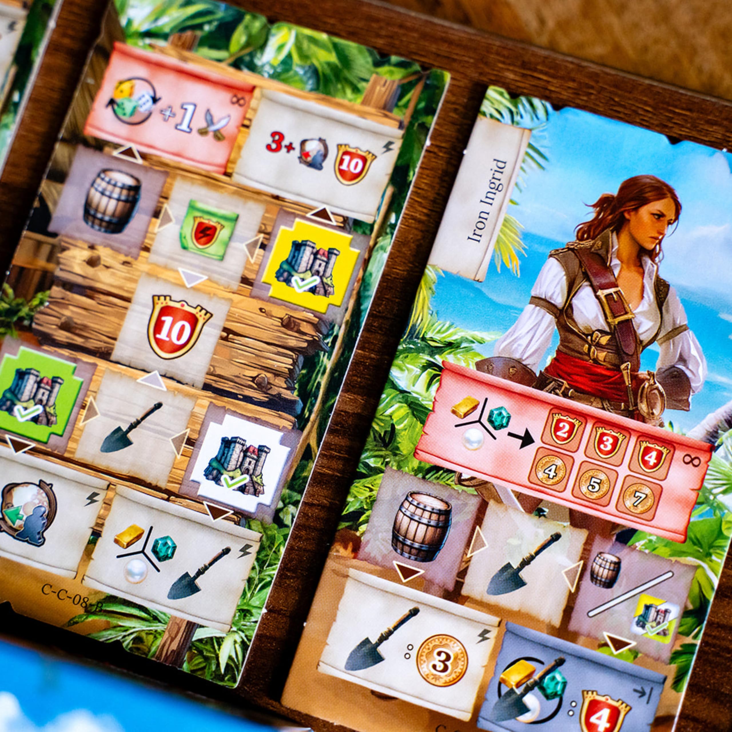 Capstone Games Pirates of Maracaibo Strategy Board Game for 1-4 Players Ages 14 and Up Sail the Caribbean and Upgrade Your Ship - View 3 of 7
