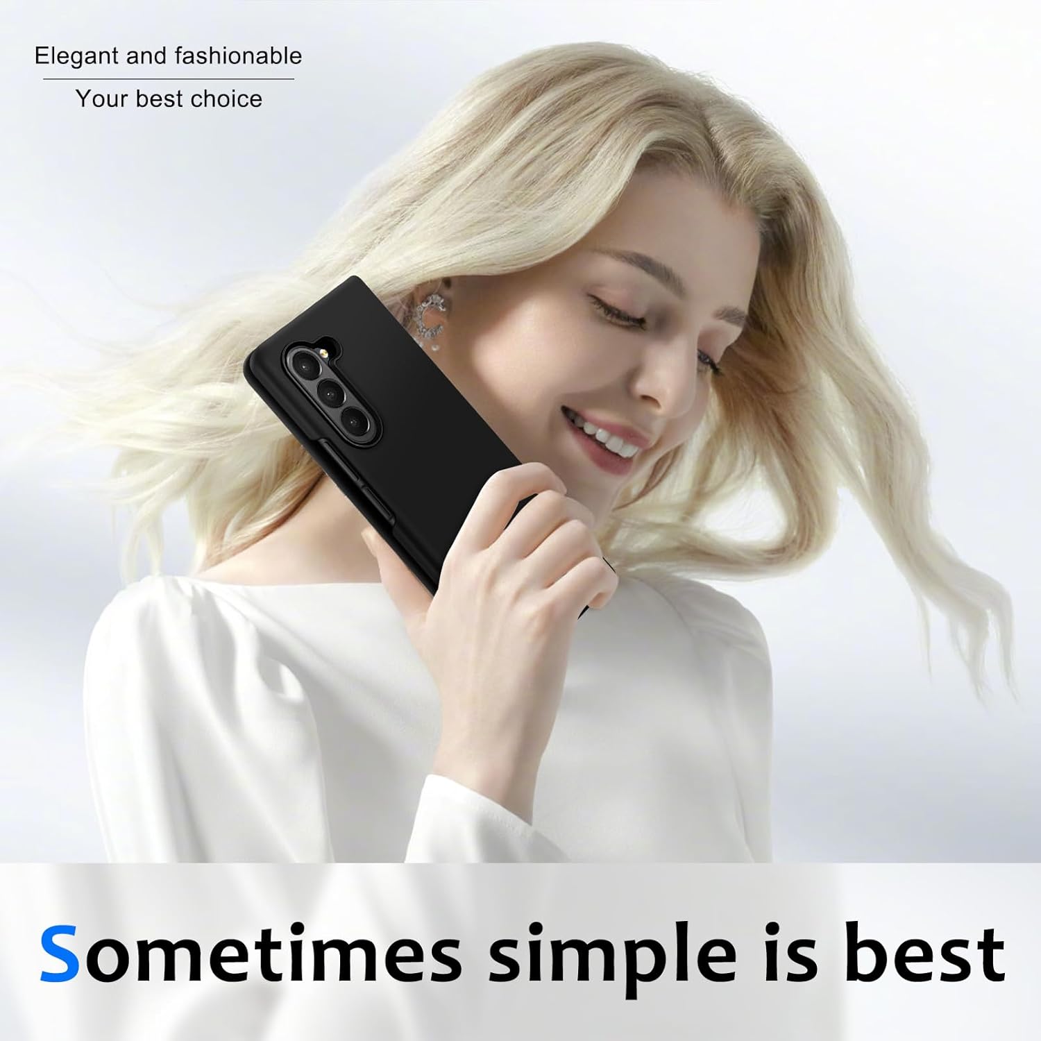 Gxmeuie Z Fold 6 Liquid Silicone Case Slim Soft Gel Rubber Protective Cover for Samsung Galaxy Z Fold6 5G Ultra Thin Anti-Scratch Design Purple - View 2 of 9