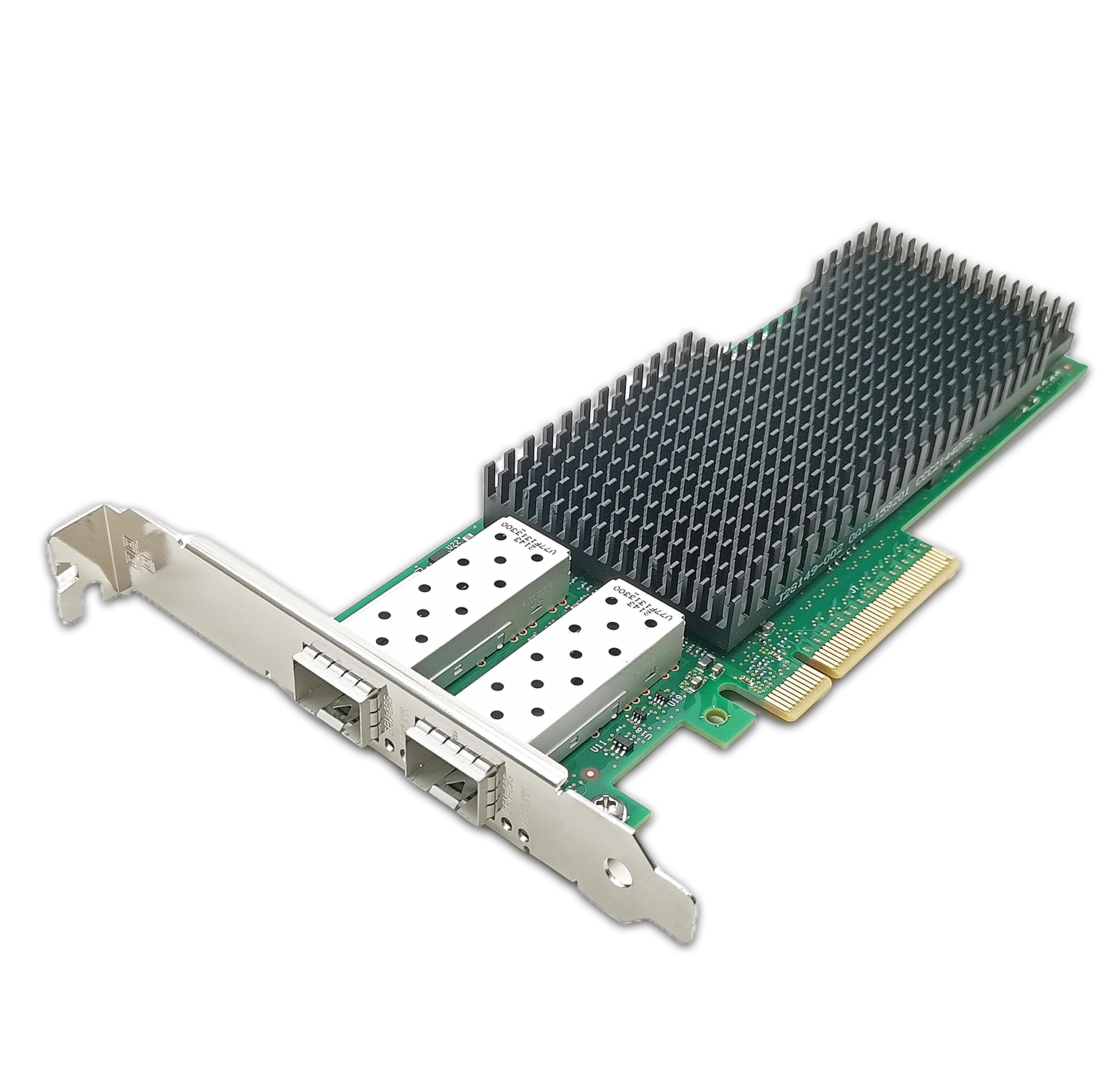 10/25Gb Dual Converged Network Card 25Gigabit Ethernet Interface Adapter PCIe 3.0 x 8 Compatible with Intel XXV710-DA2 for Windows Linux Freebsd