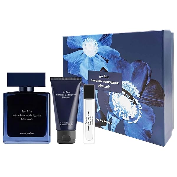 Narciso Rodriguez Narciso Rodriguez For Him Bleu Noir Gift Set - Parfum, Shower Gel & Mini Parfum | Perfect Men's Fragrance Gift