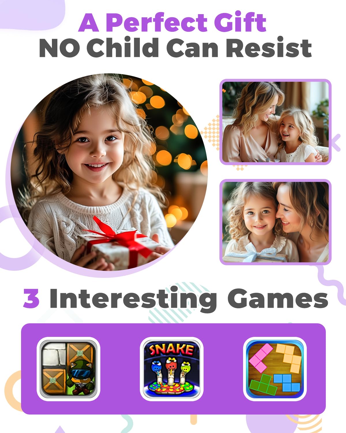 YTETCN YTETCN Instant Print Camera for Kids 3-12 Years Thermal Print Toy Gift for Girls and Boys with 32G SD Card 48 MP Photo 1080P Video Purple - View 8 of 8