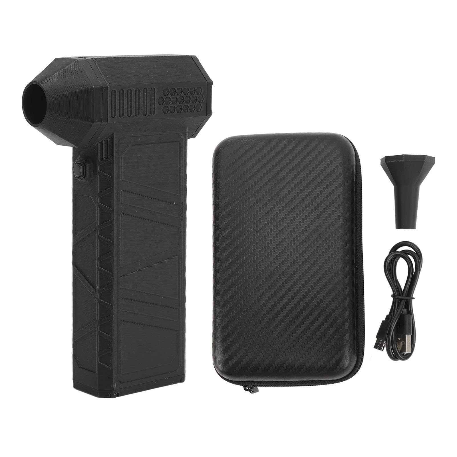 Wisoqu Jet Dry Mini Blower, 130000 RPM Portable Turbine Jet Fan, Jet Dry Blower with Nozzle, Handheld Cordless Air Blower, Super Jet Fan with Light for Car Cleaning Camping - View 8 of 9